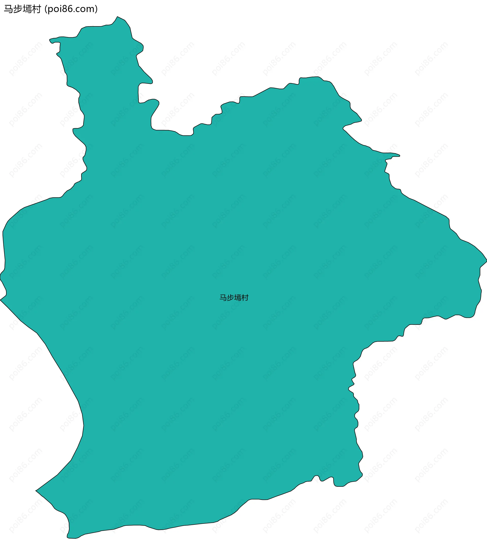 马步墕村边界地图