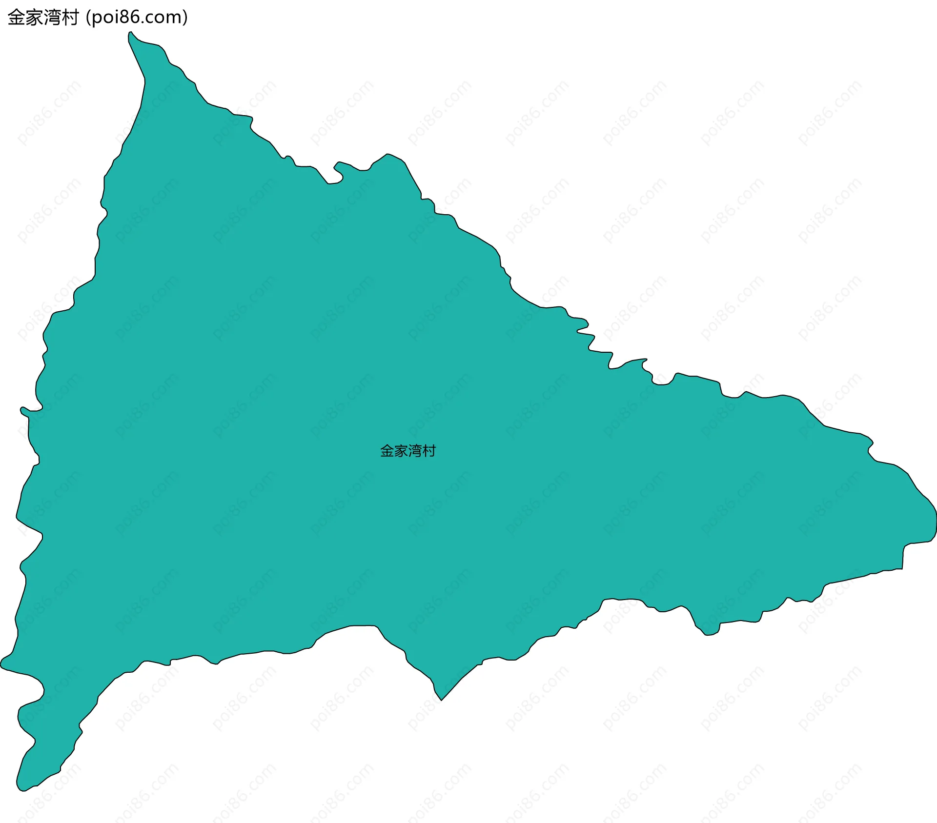 金家湾村边界地图