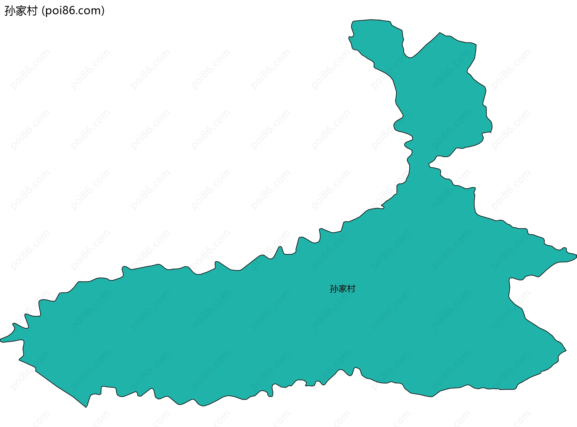 孙家村边界地图