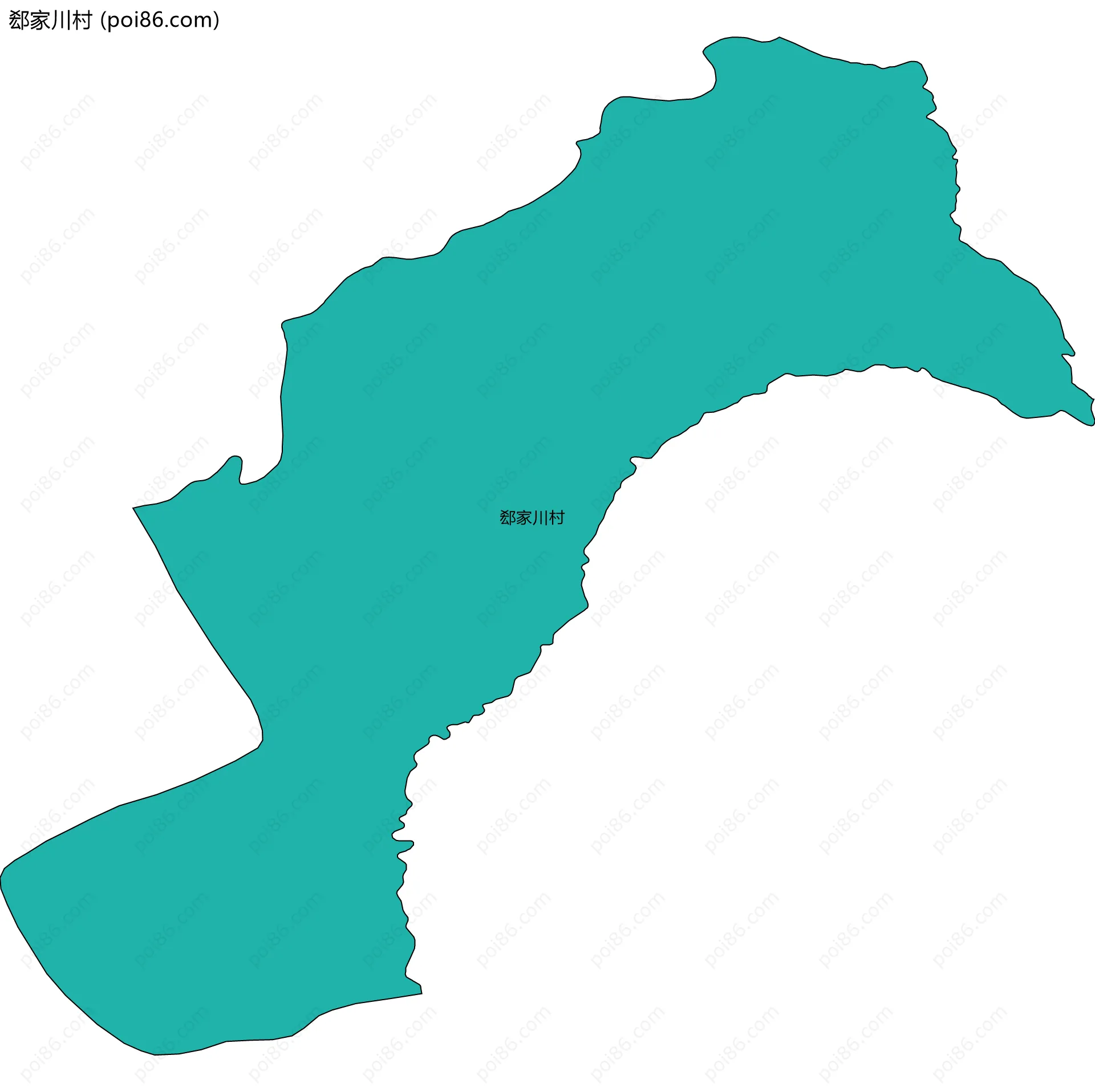 郄家川村边界地图