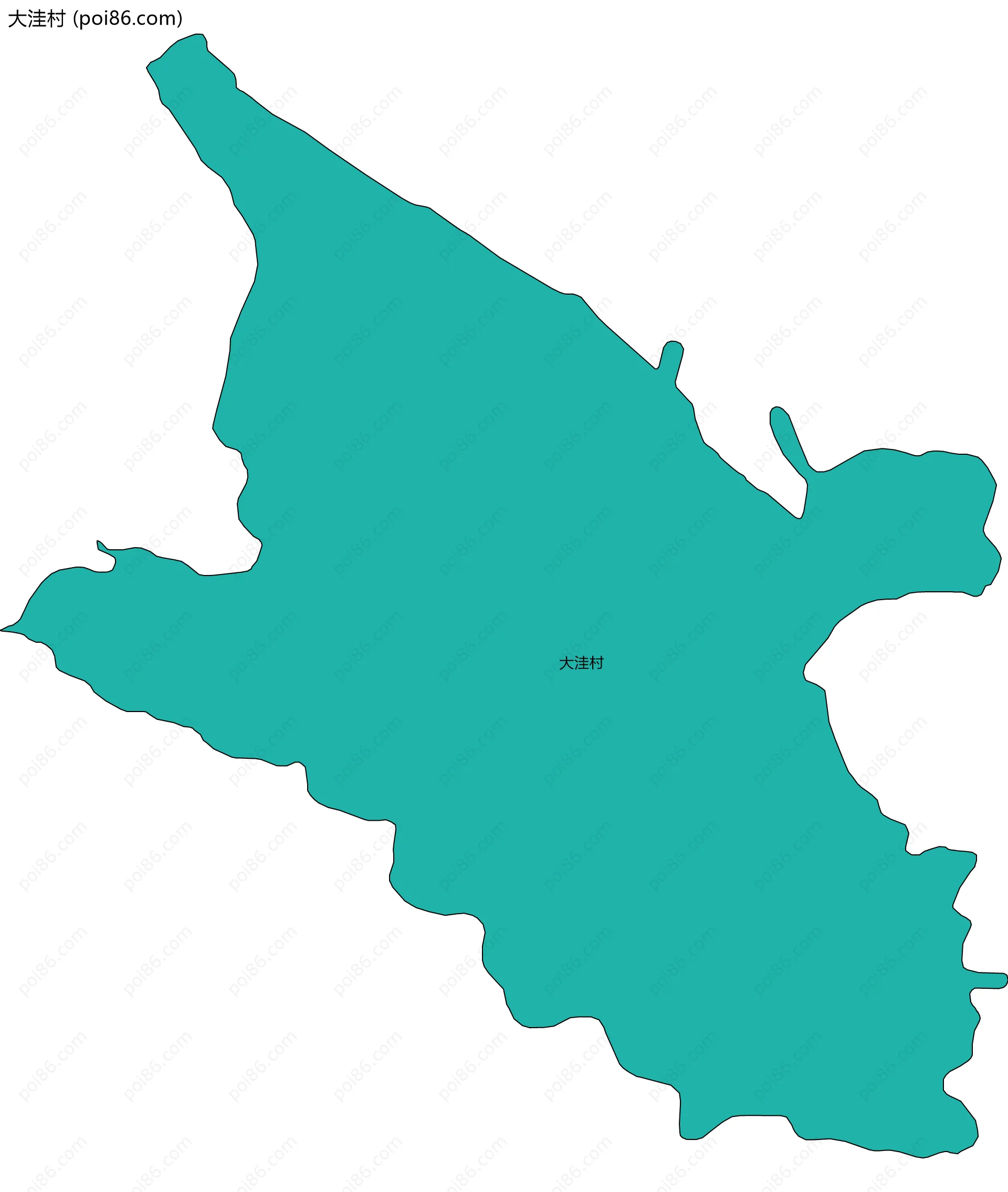 大洼村边界地图