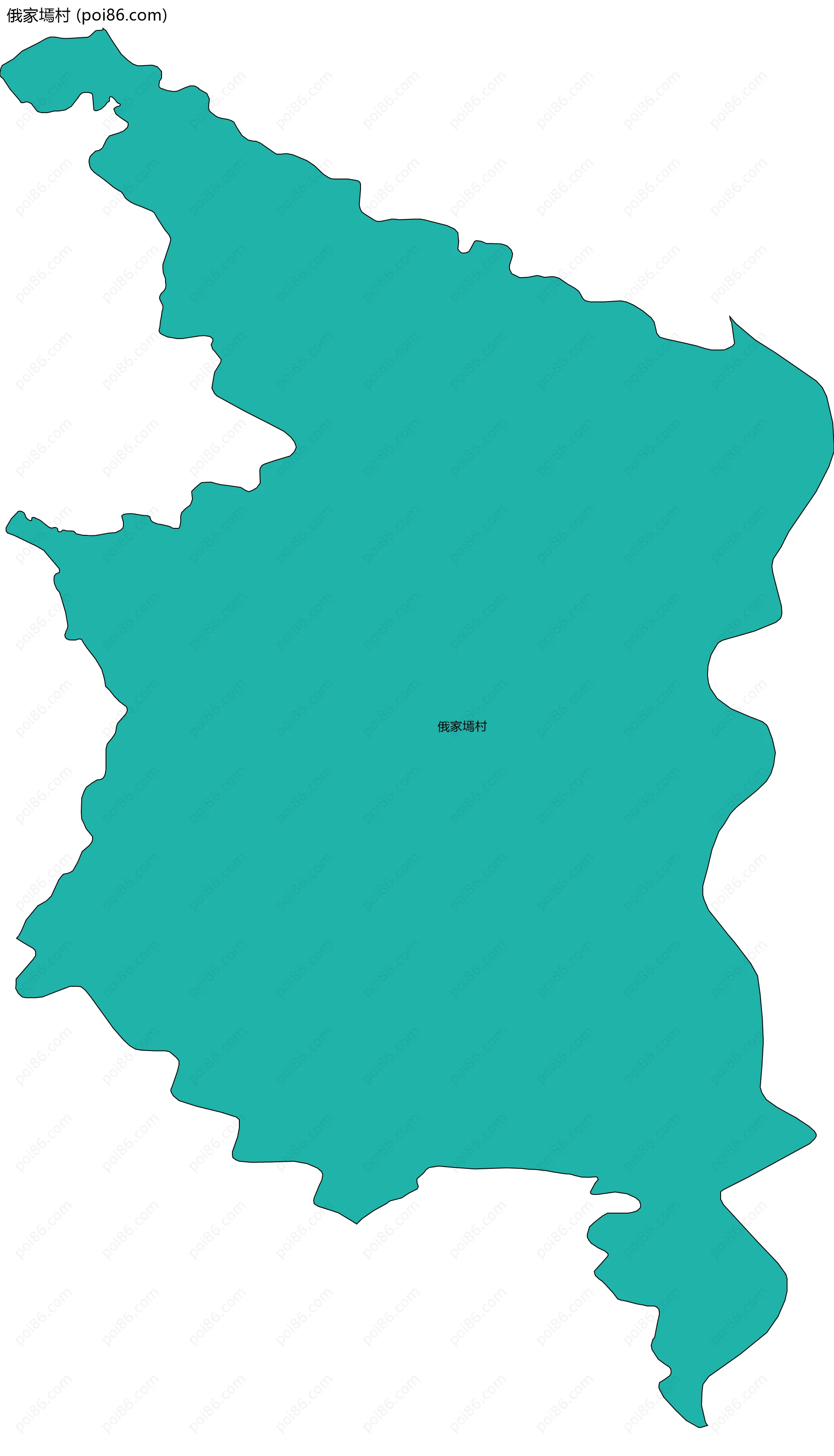 俄家墕村边界地图