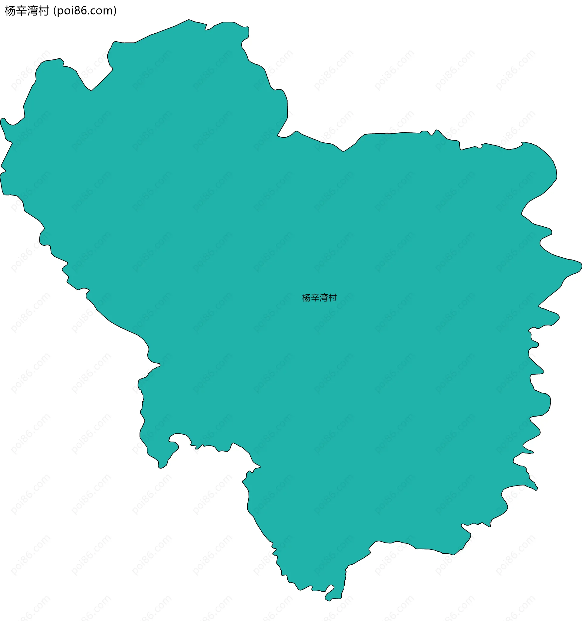 杨辛湾村边界地图