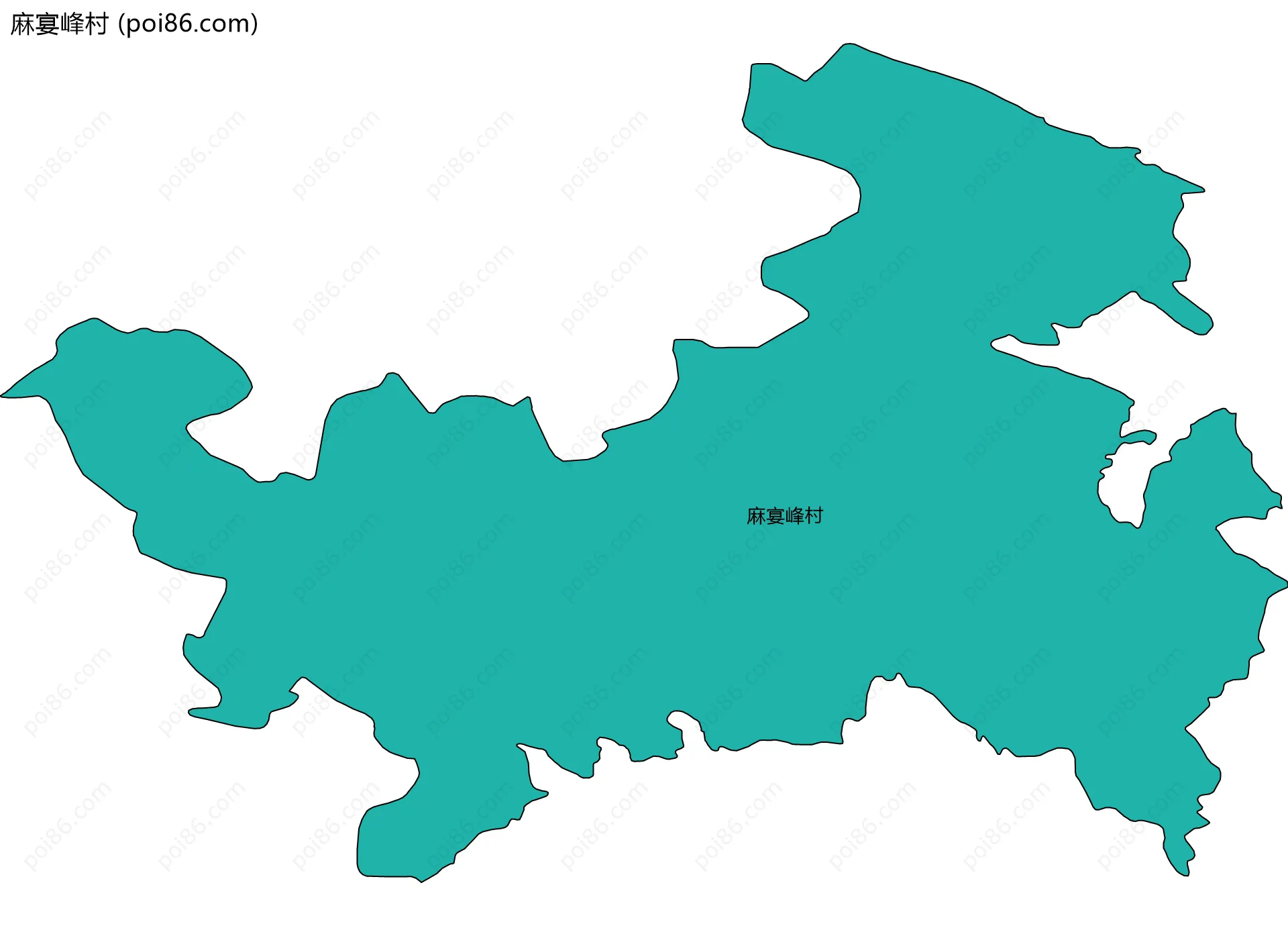 麻宴峰村边界地图