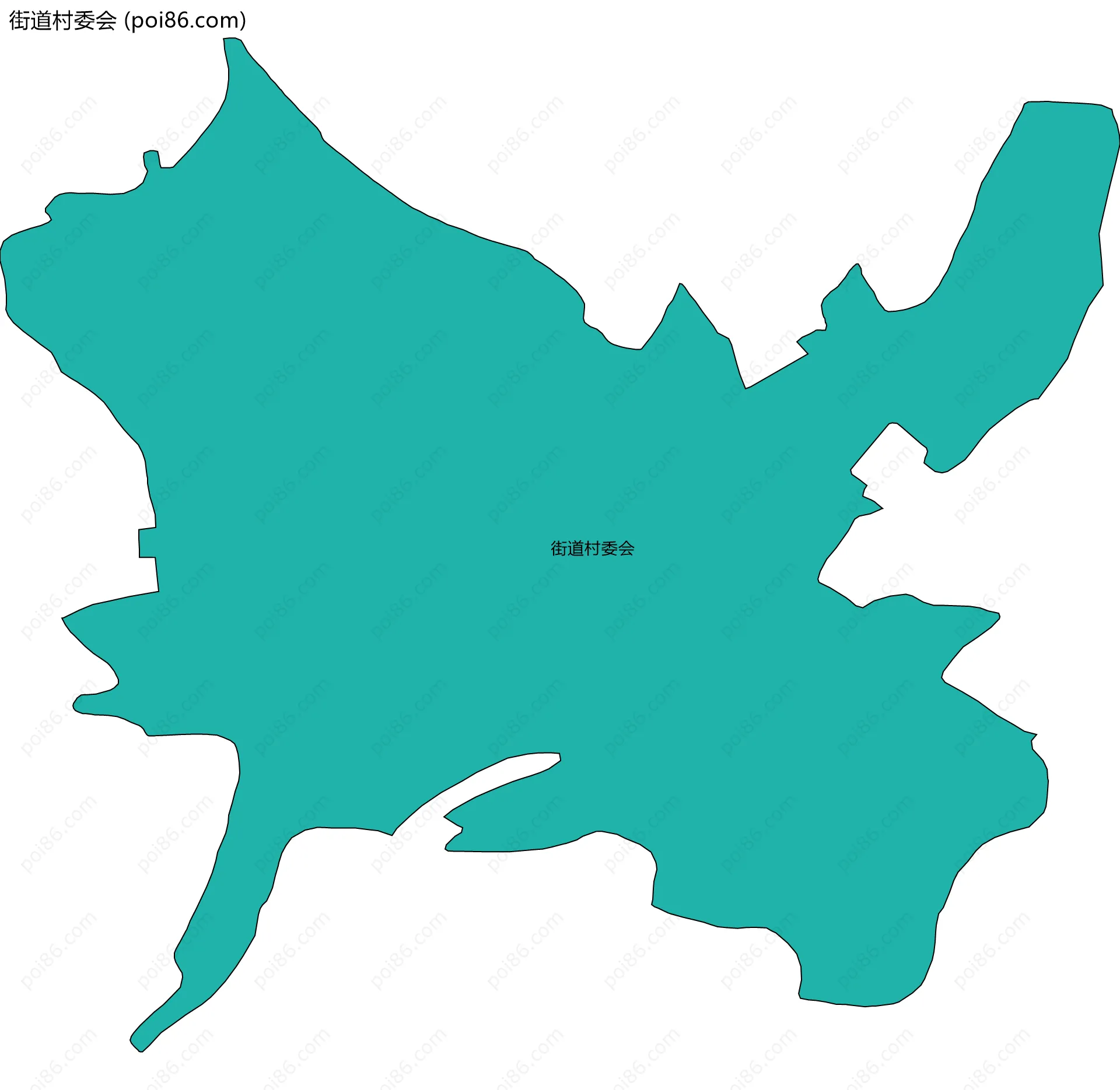 街道村委会边界地图