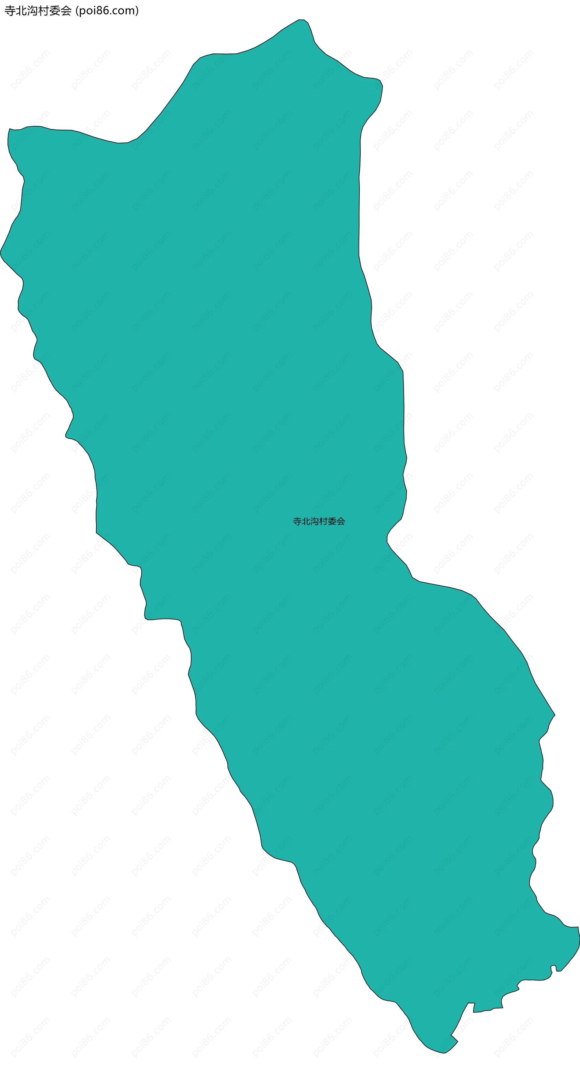 寺北沟村委会边界地图