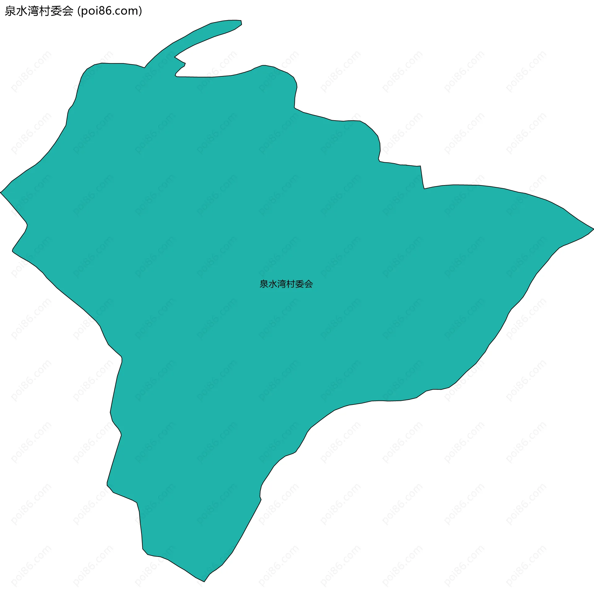 泉水湾村委会边界地图