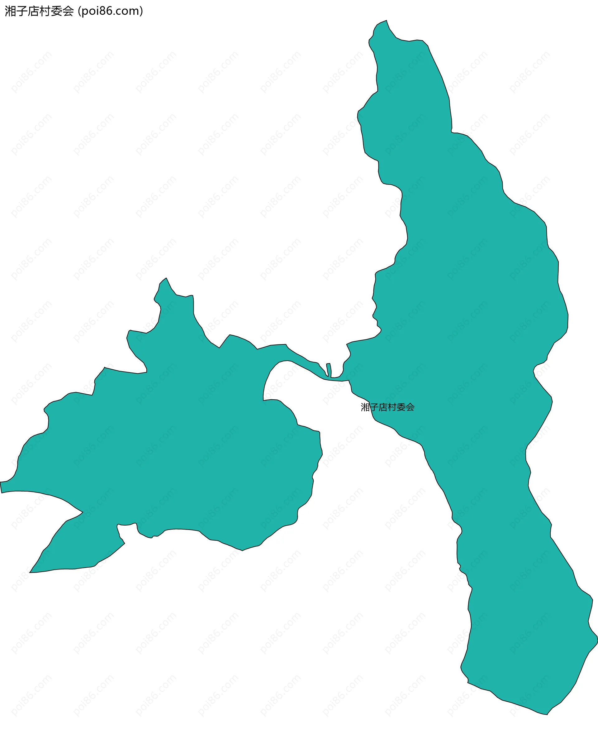 湘子店村委会边界地图