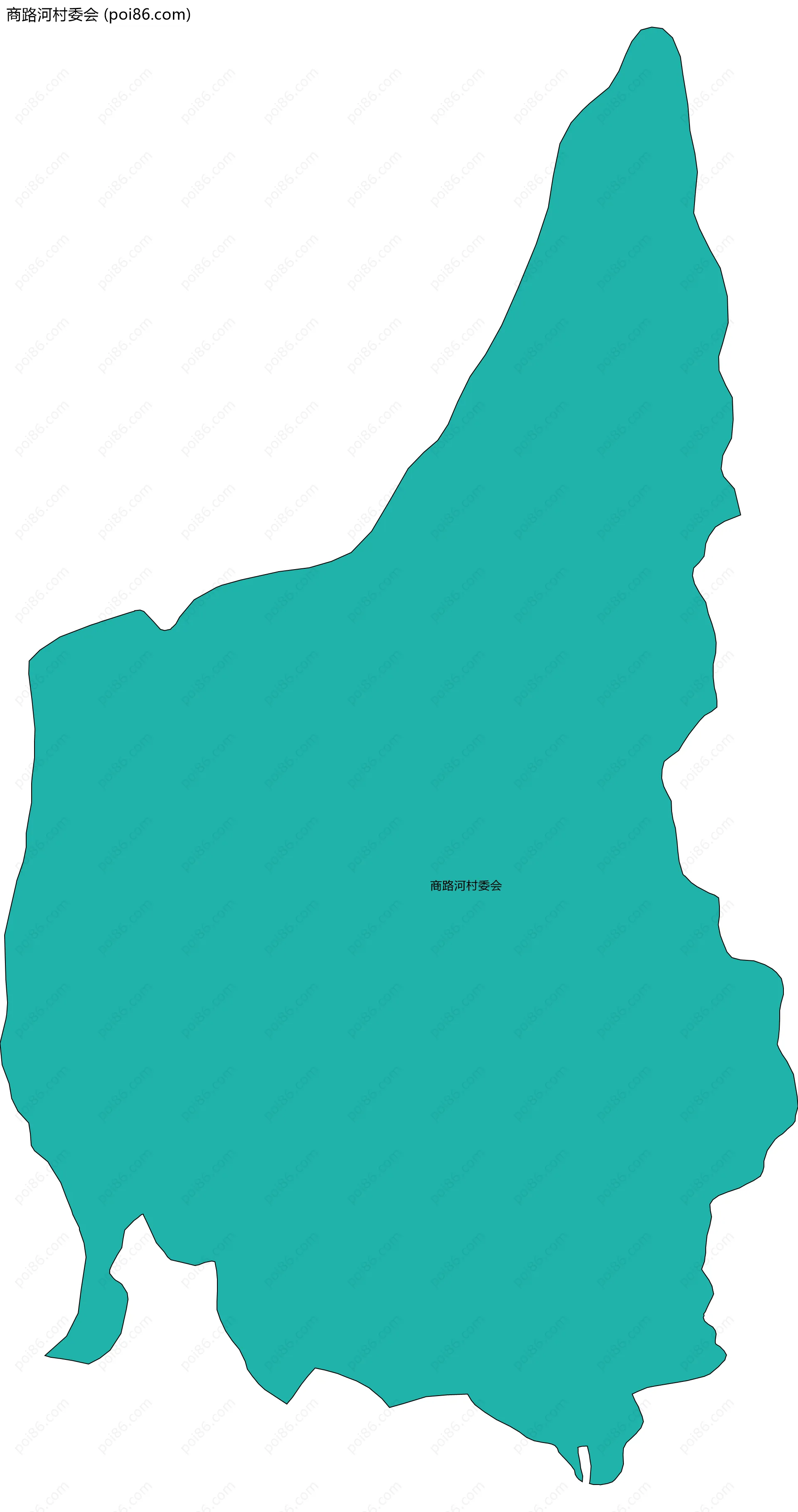 商路河村委会边界地图