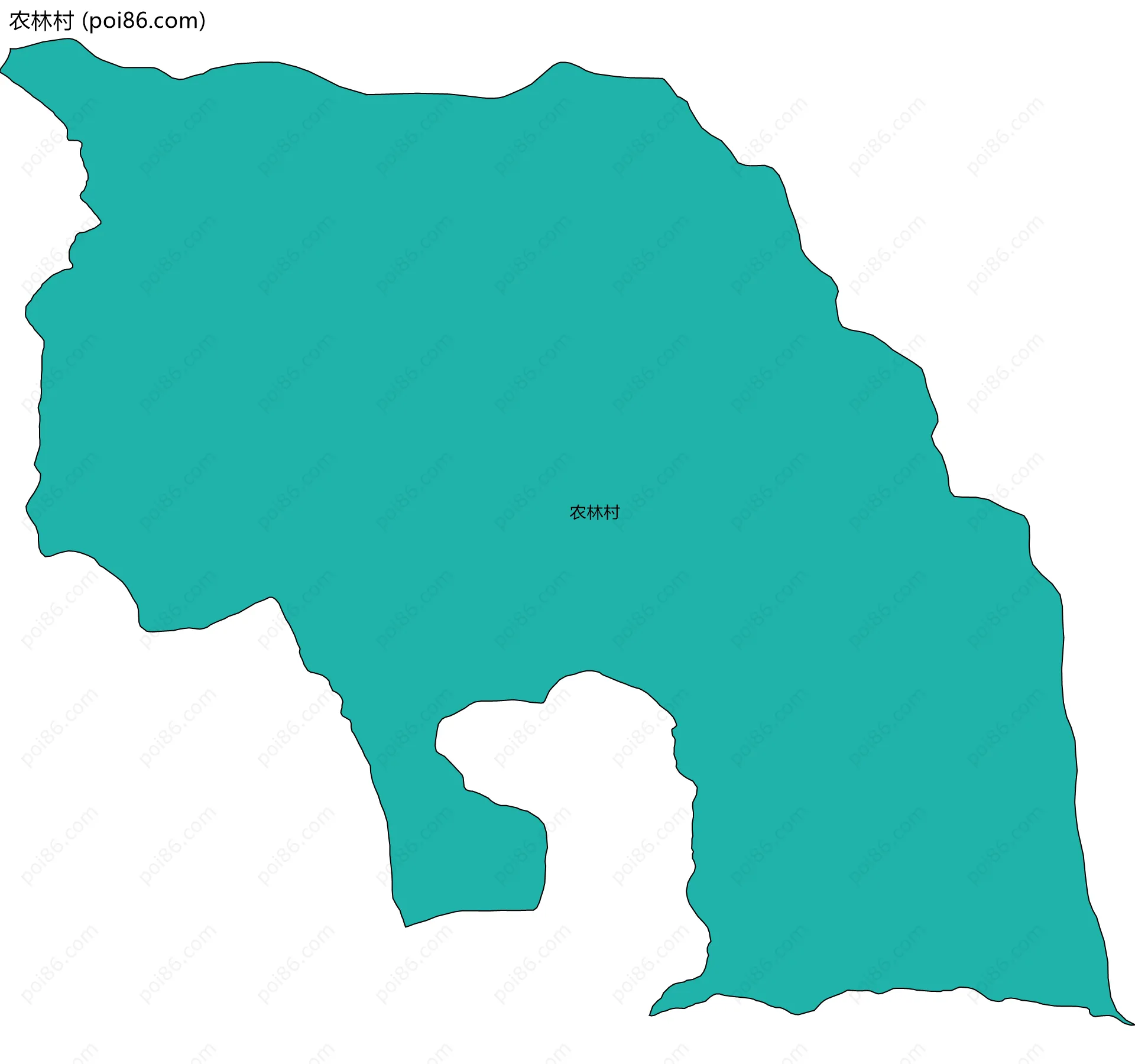 农林村边界地图