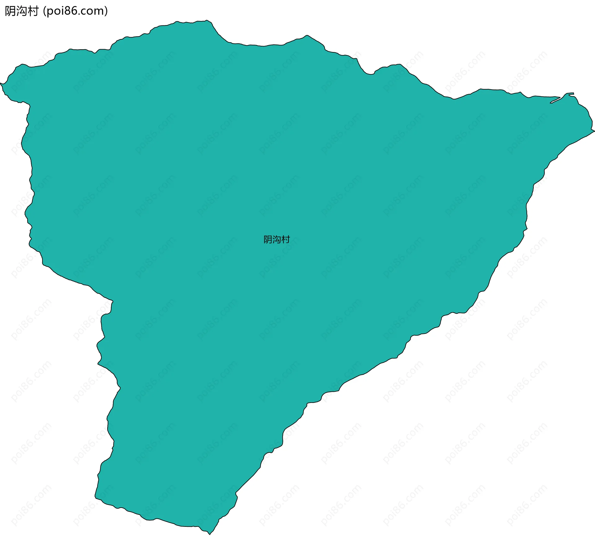 阴沟村边界地图