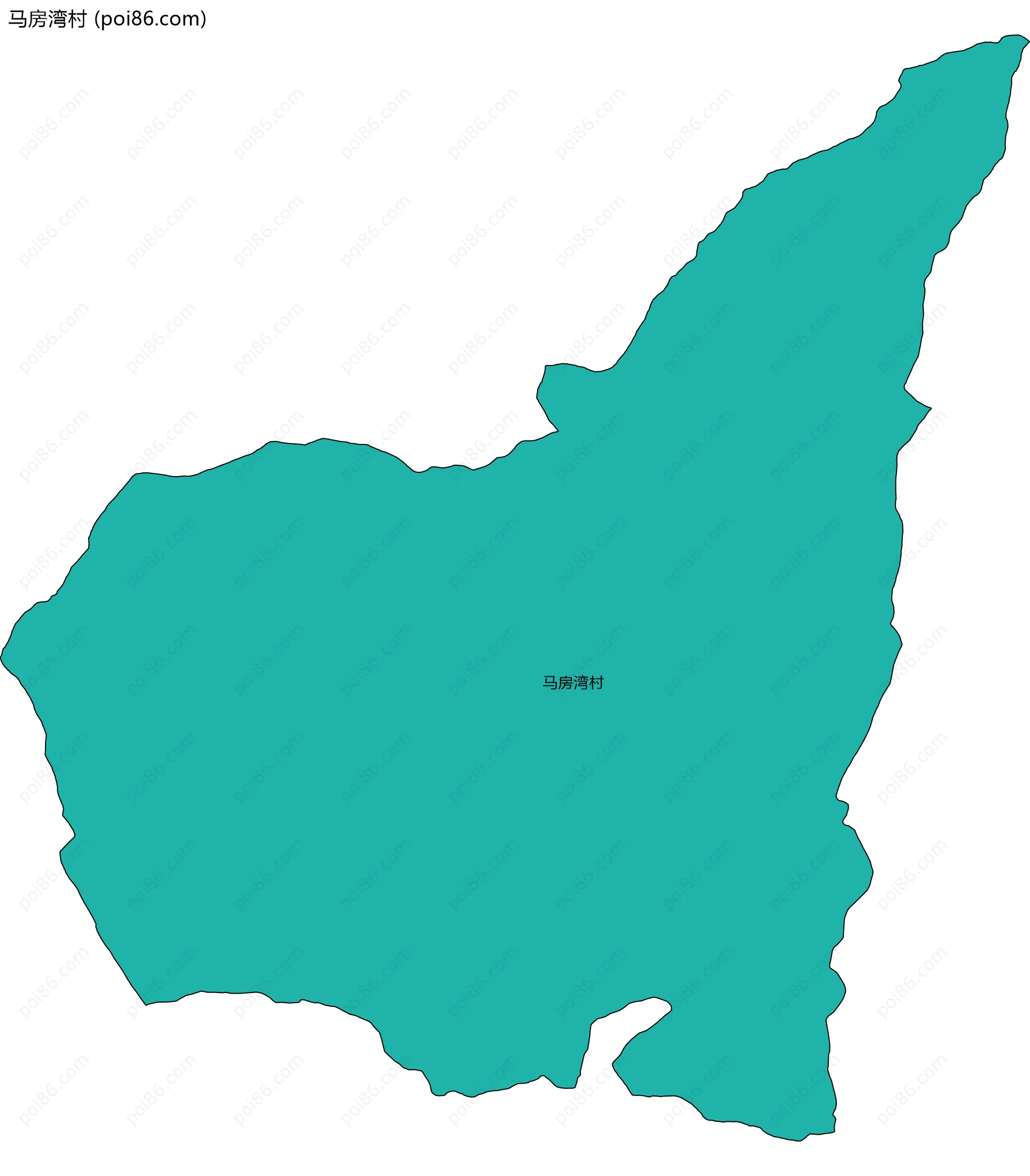 马房湾村边界地图