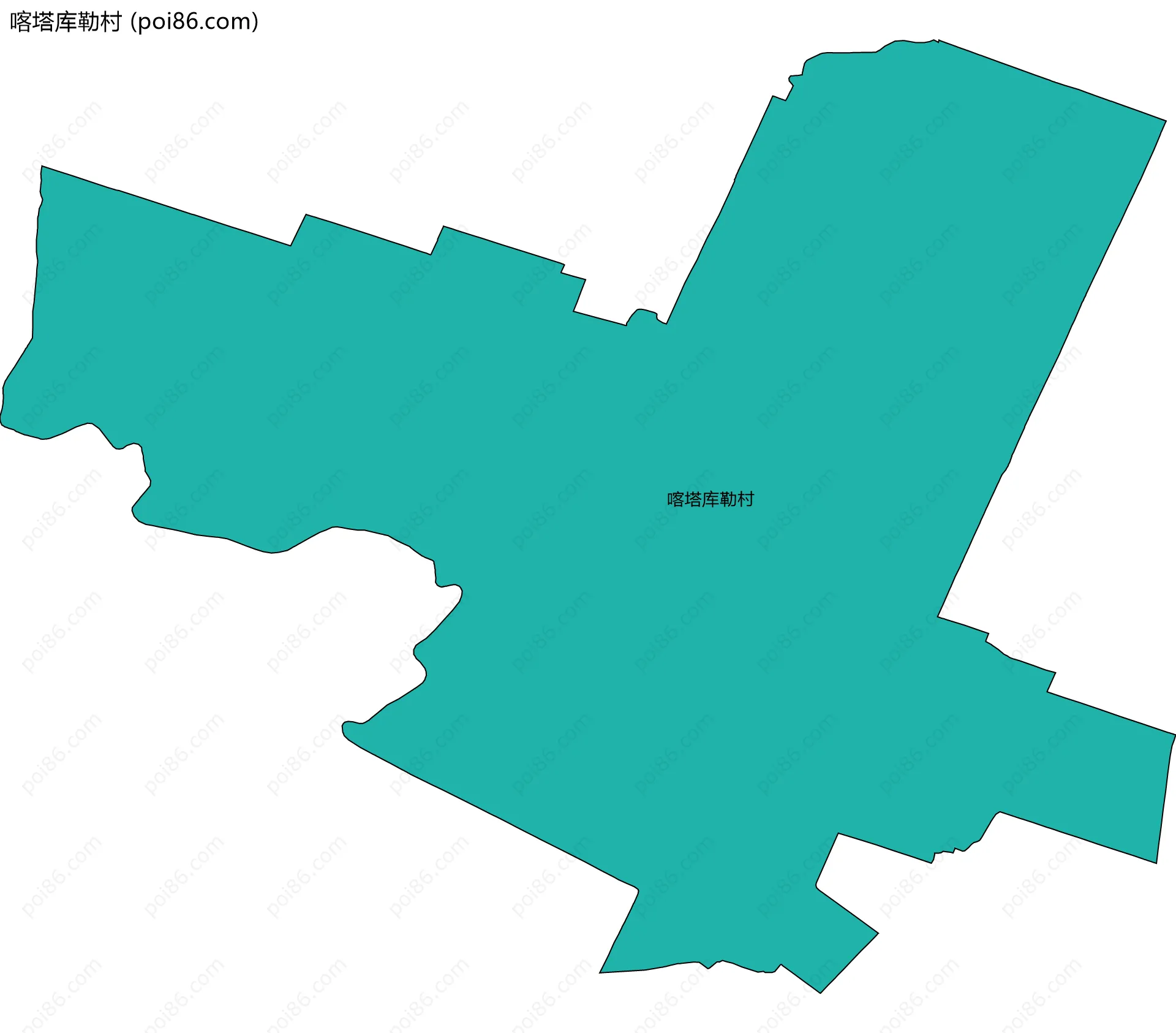 喀塔库勒村边界地图