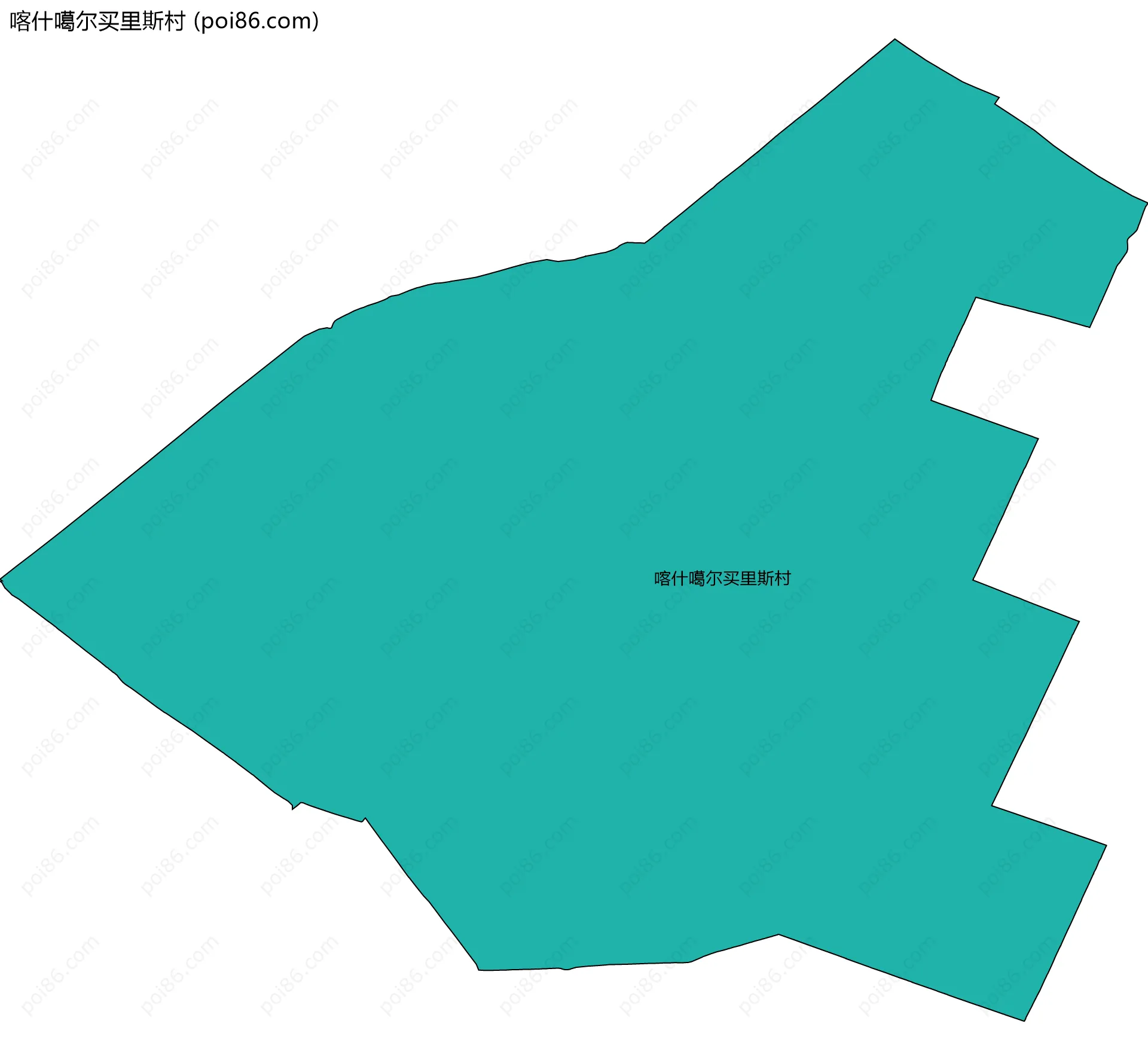 喀什噶尔买里斯村边界地图