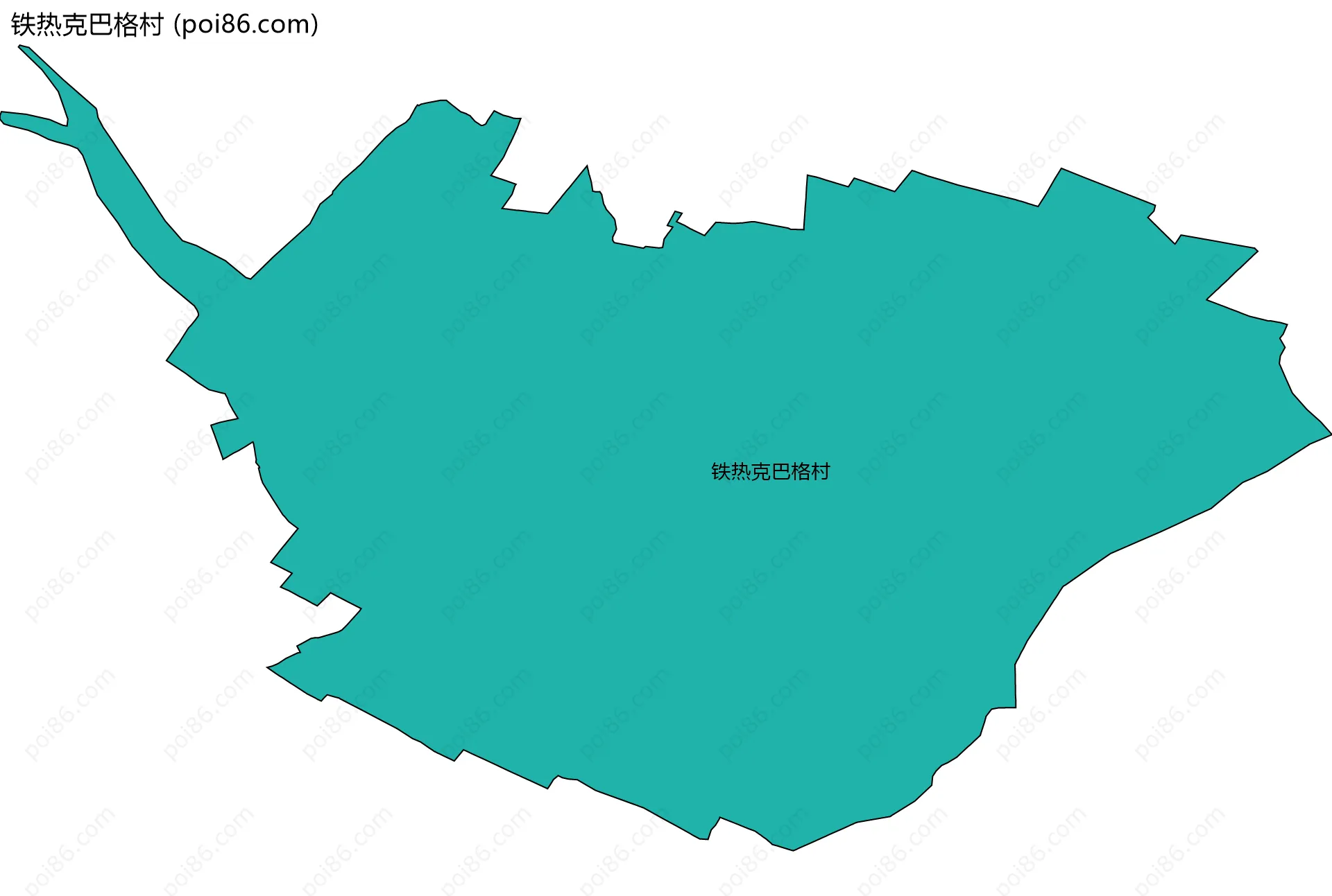 铁热克巴格村边界地图