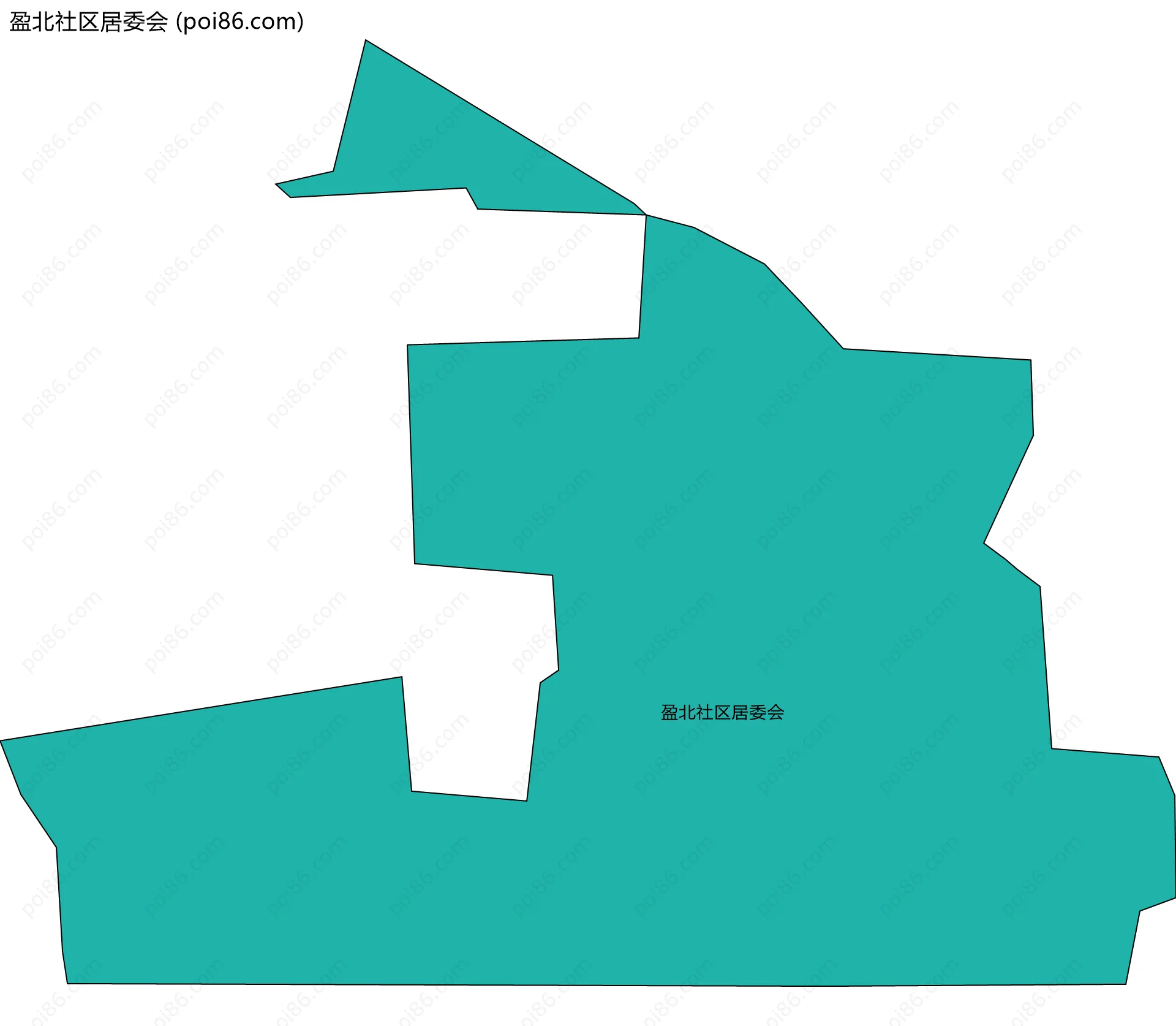 盈北社区居委会边界地图