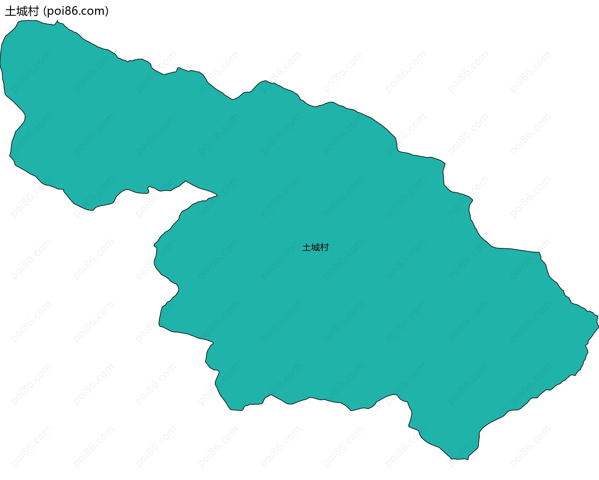 土城村边界地图
