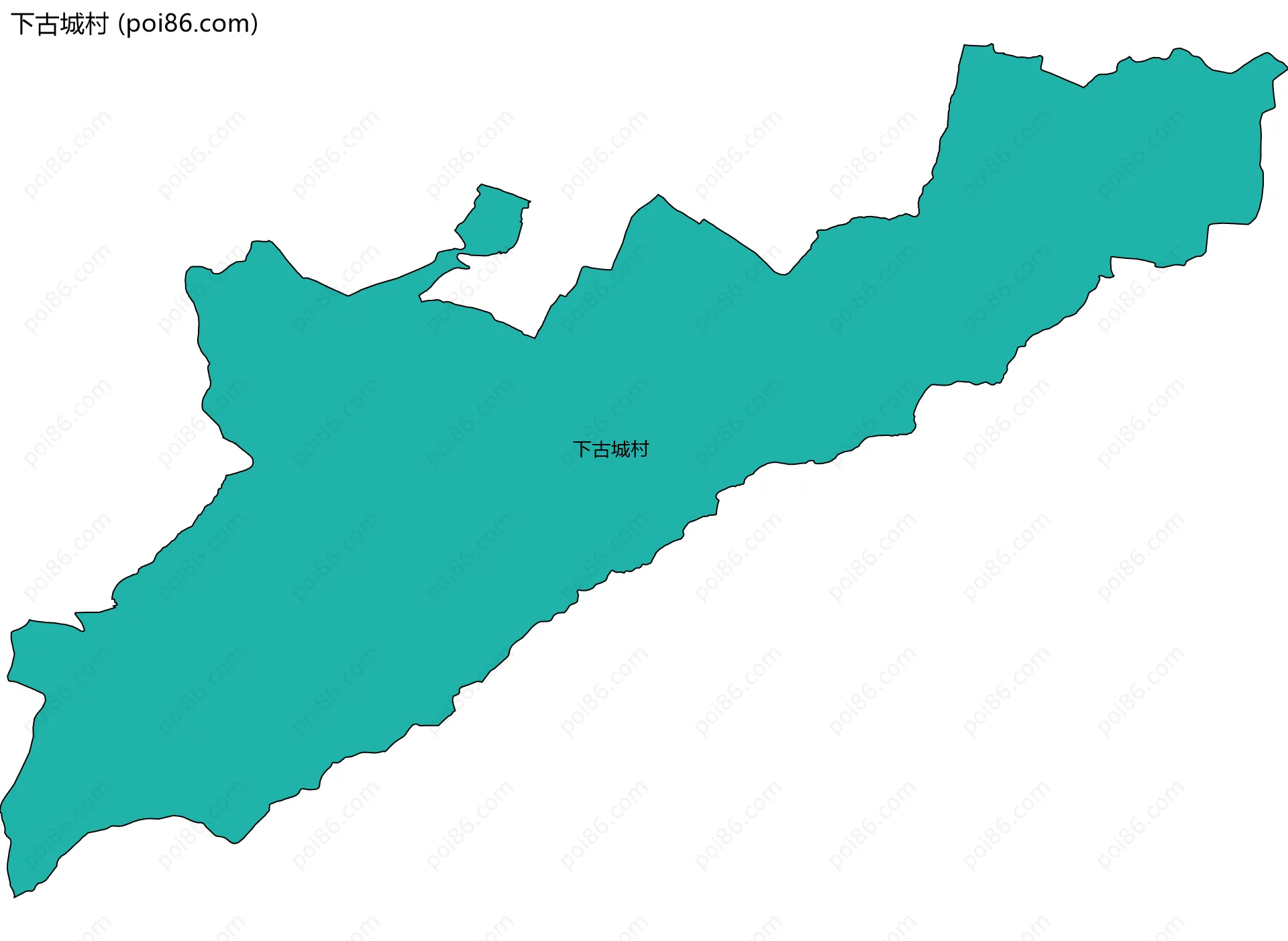 下古城村边界地图