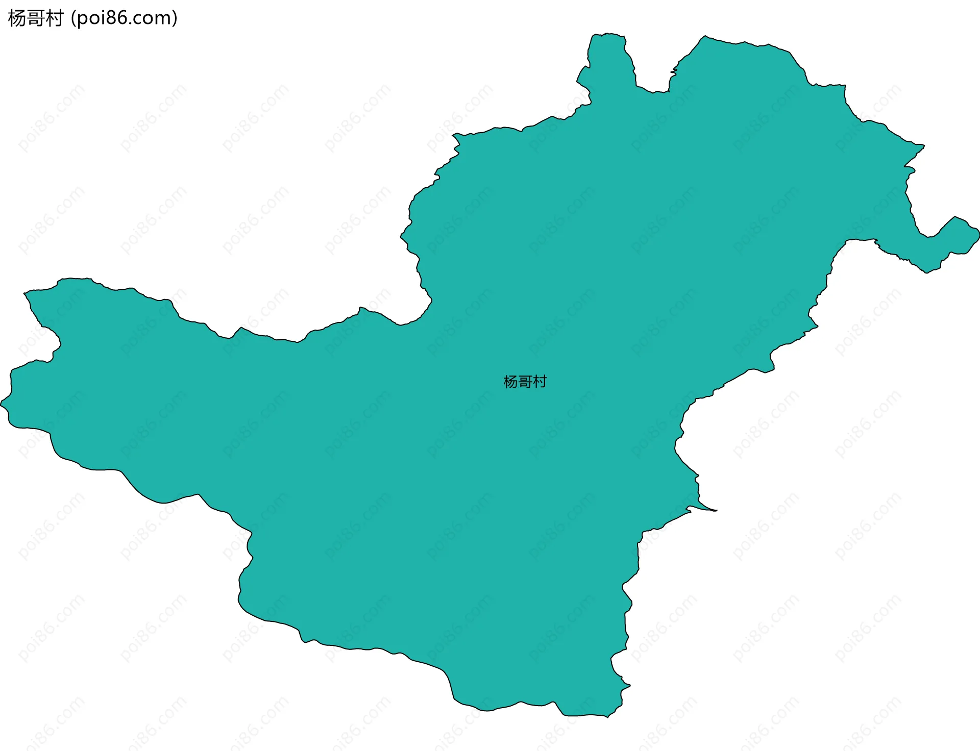 杨哥村边界地图