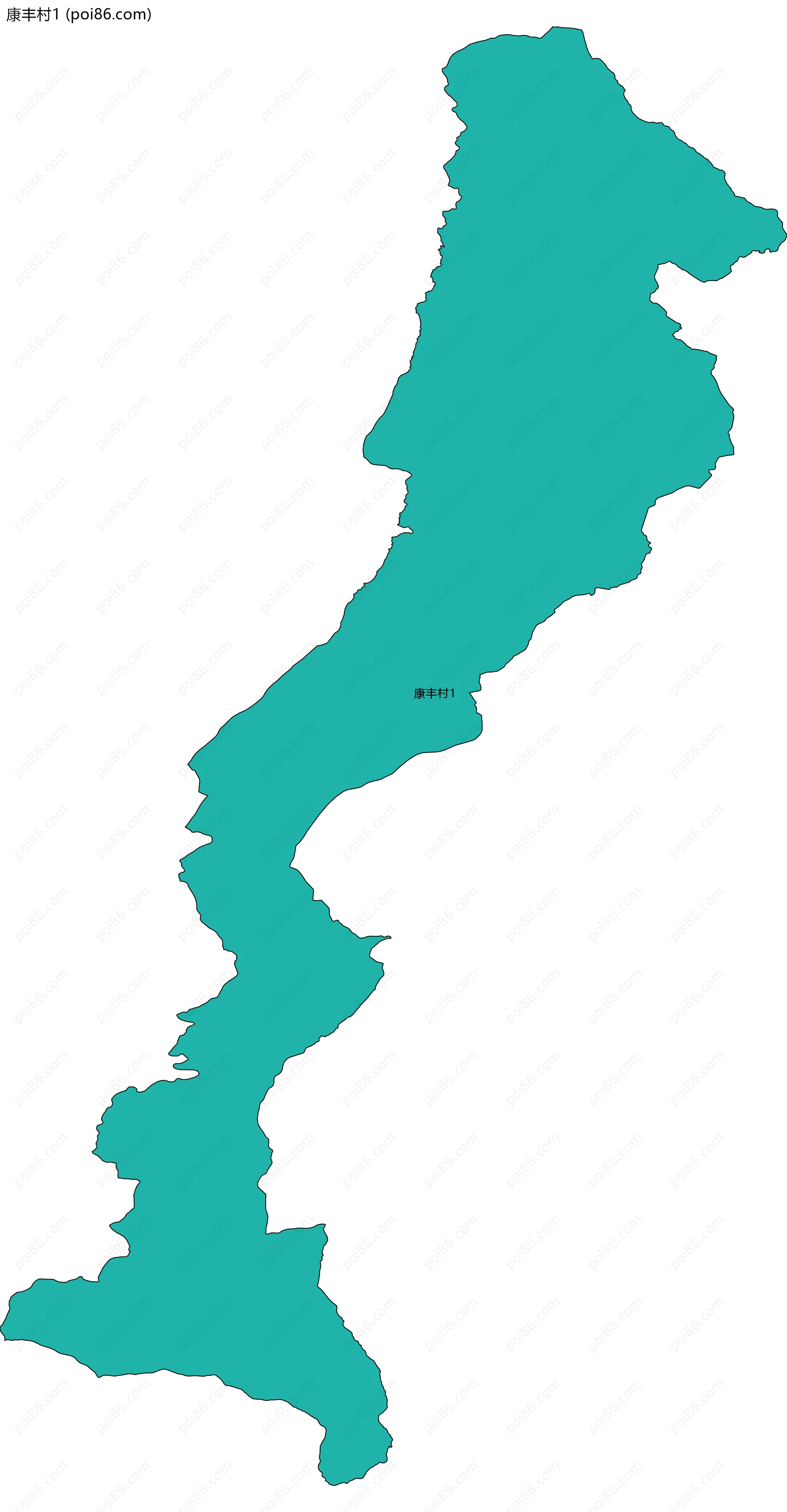 康丰村1边界地图