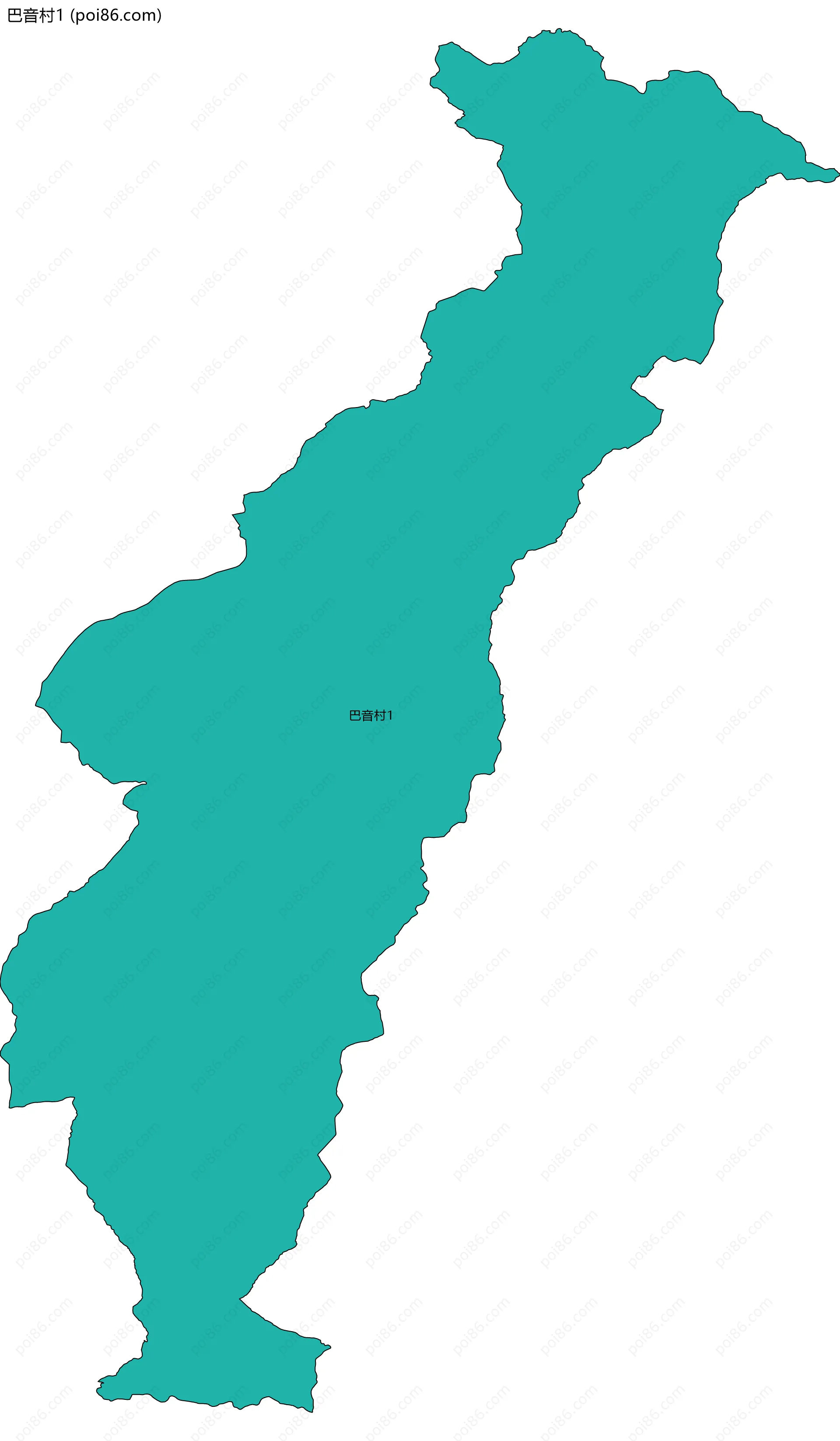 巴音村1边界地图