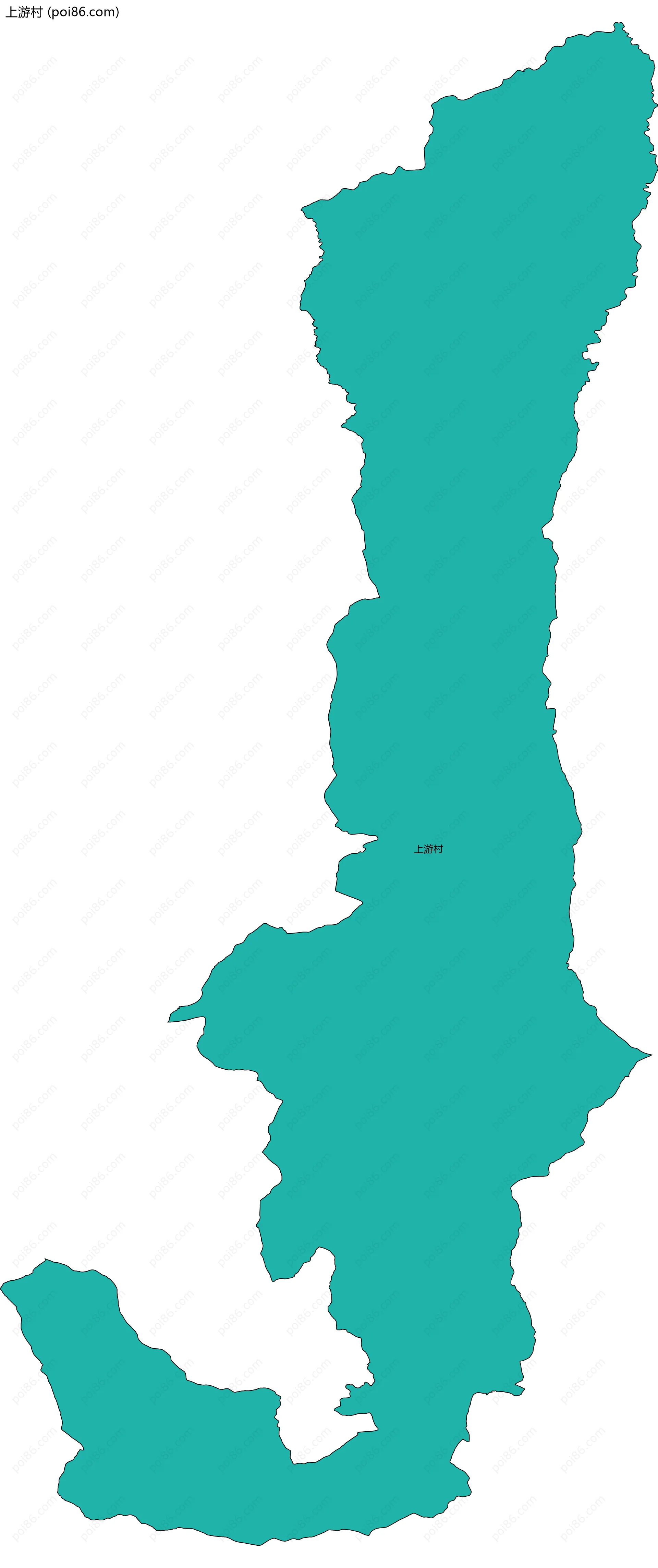 上游村边界地图