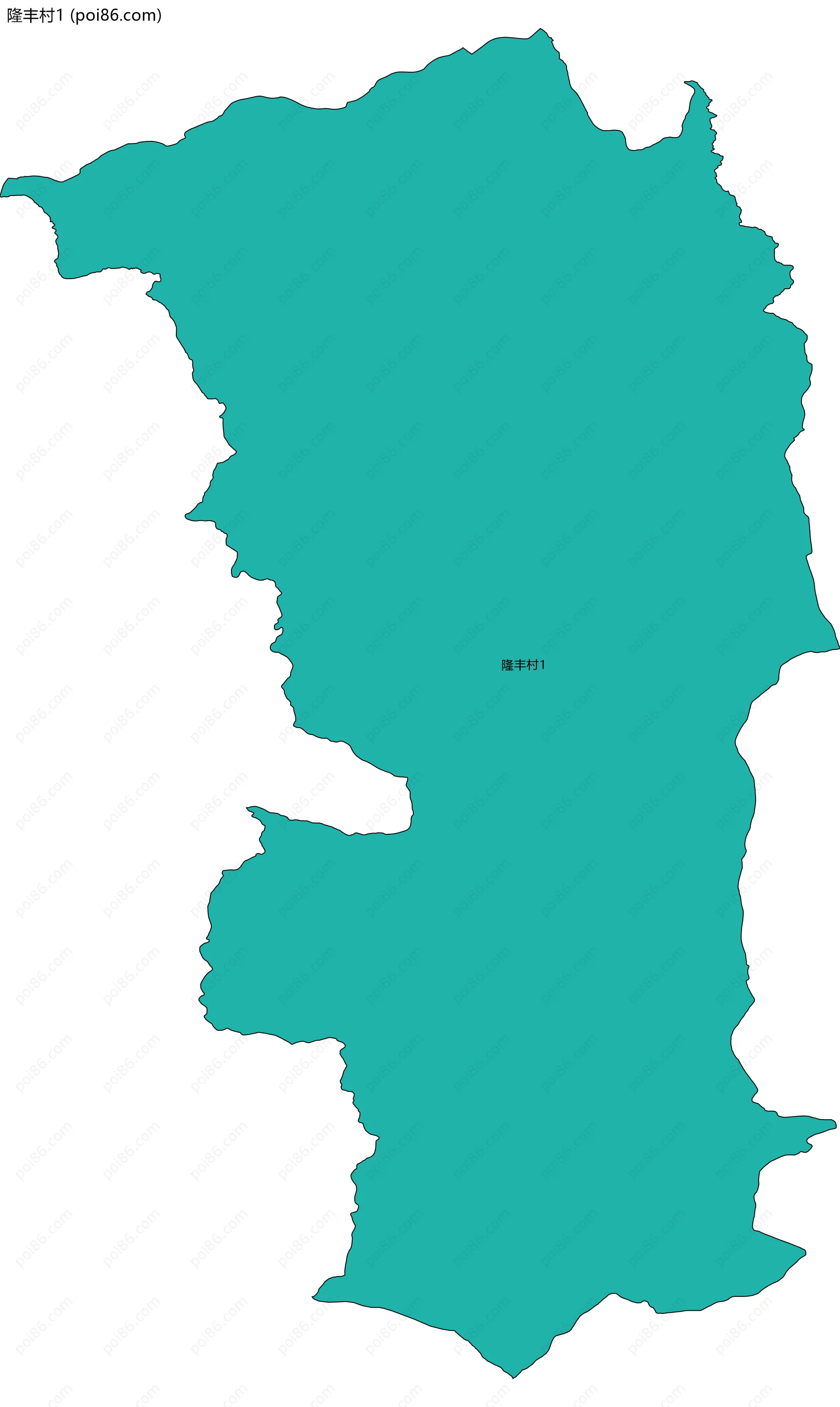 隆丰村1边界地图