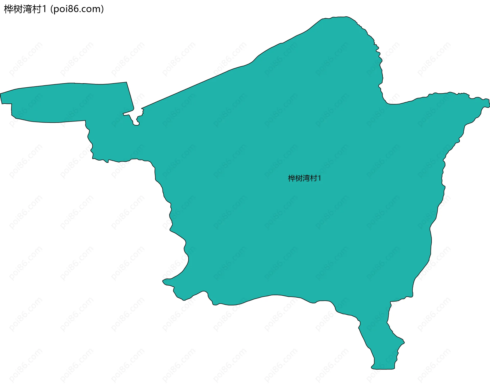 桦树湾村1边界地图