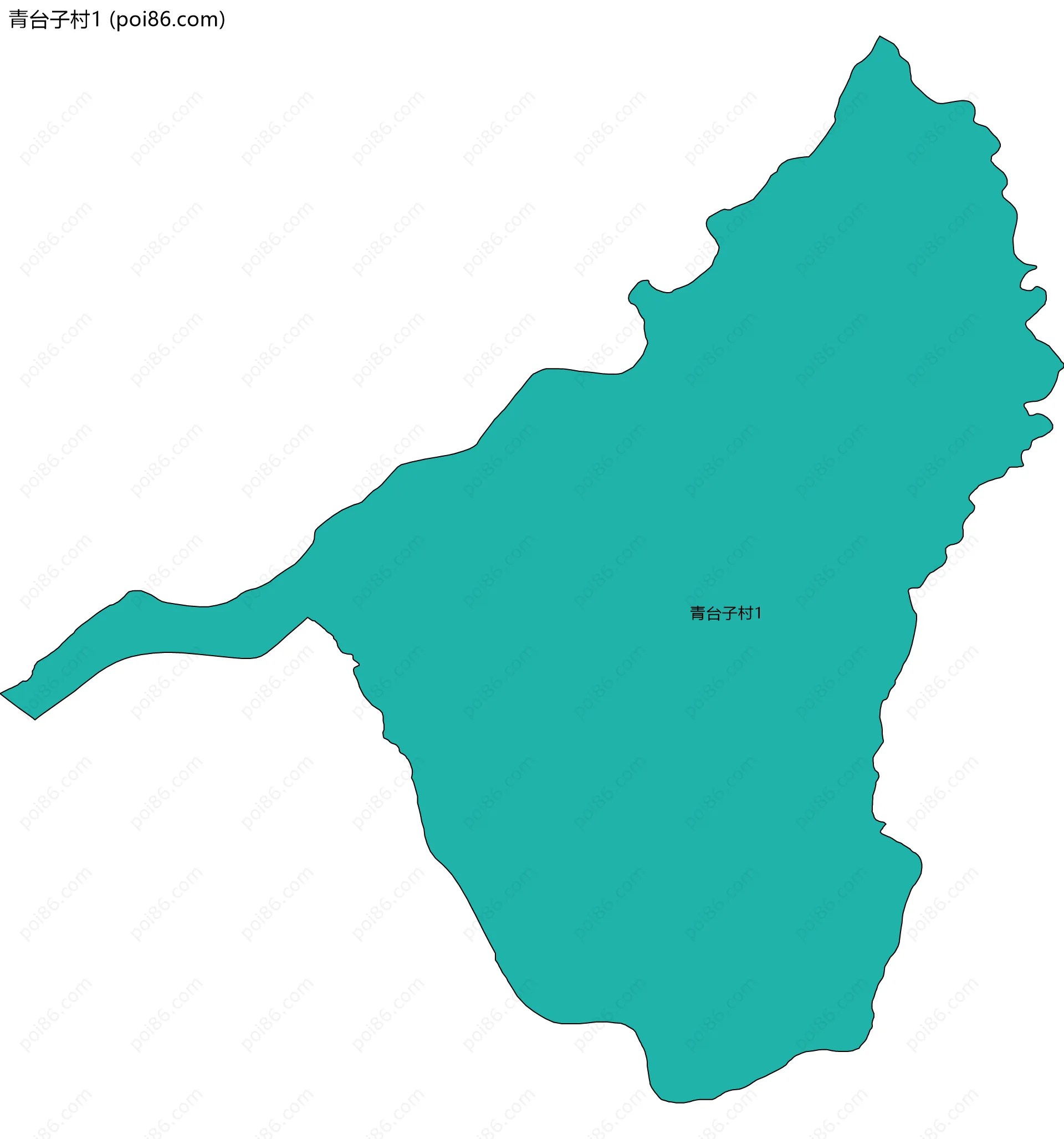 青台子村1边界地图