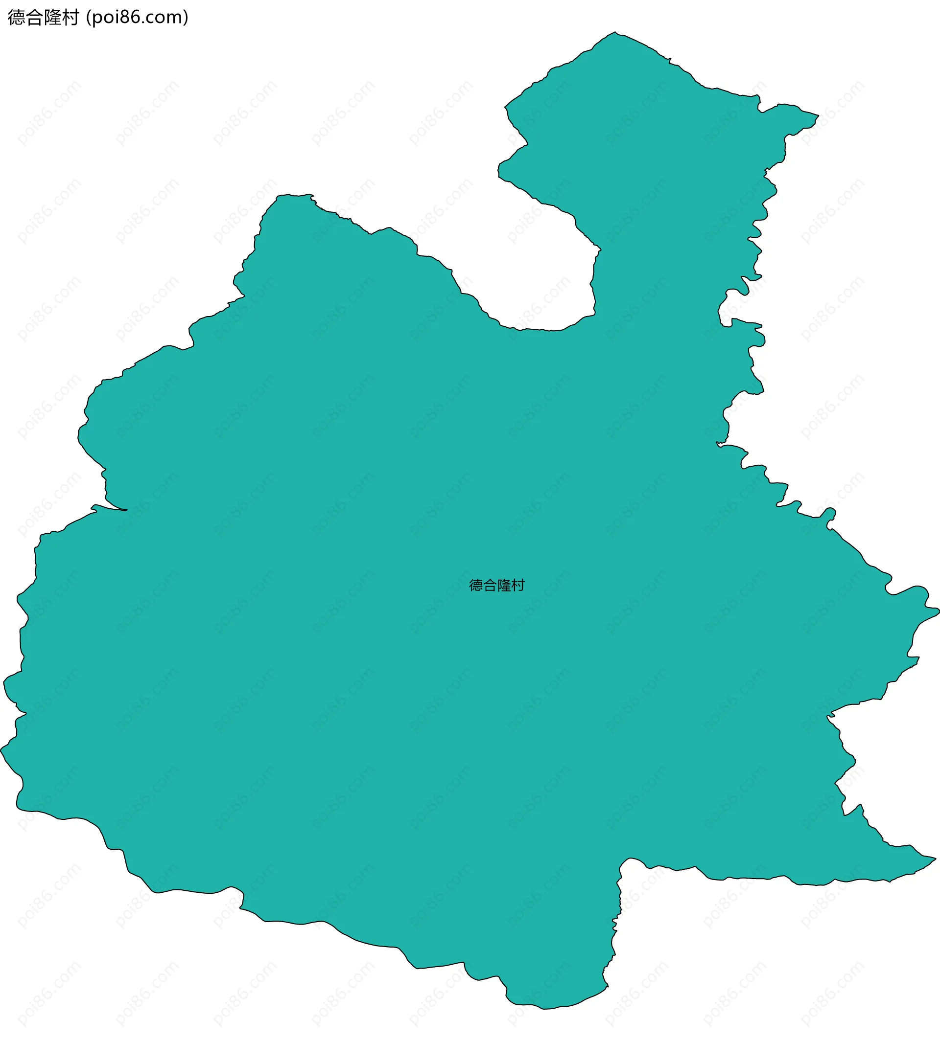 德合隆村边界地图