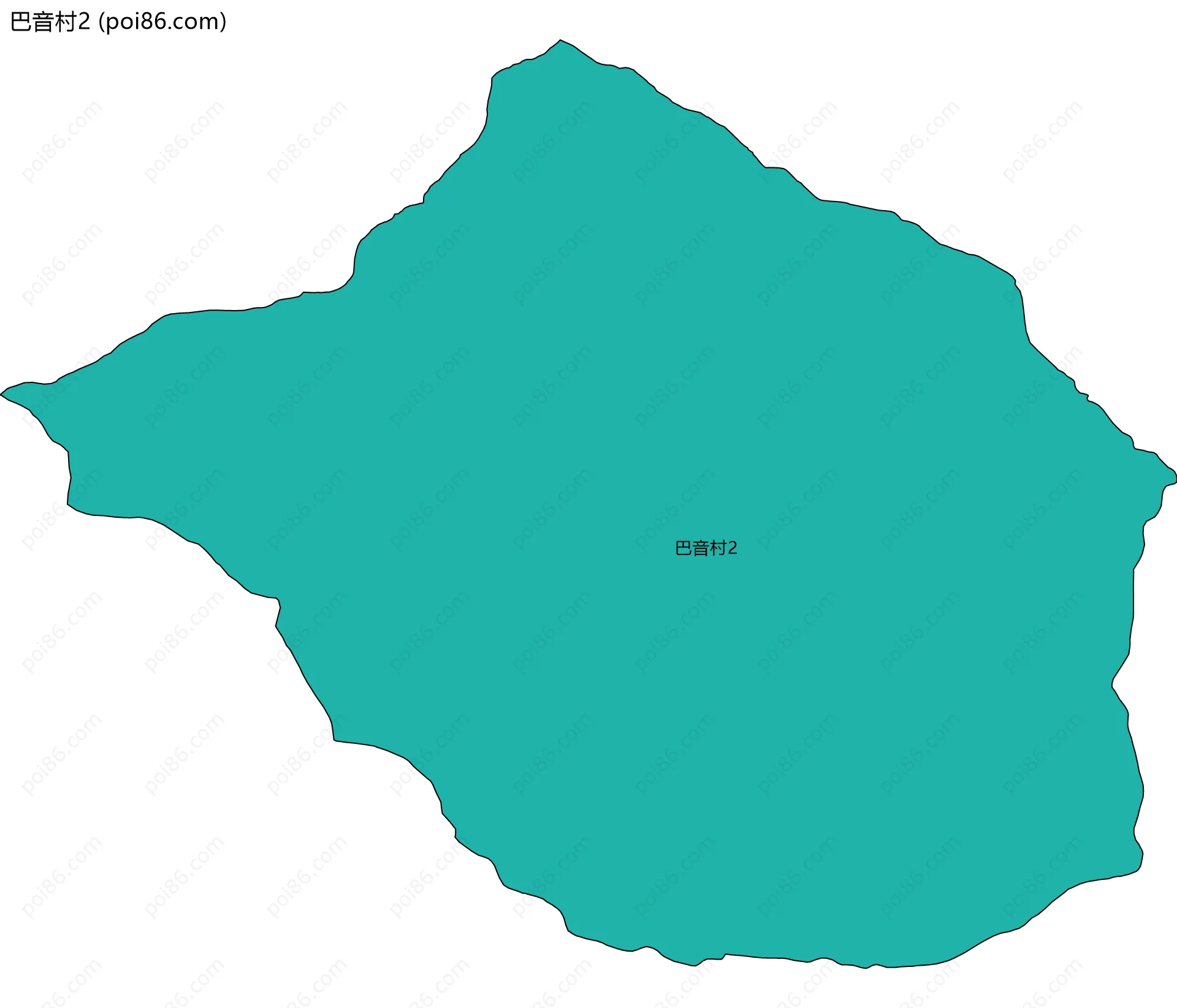 巴音村2边界地图