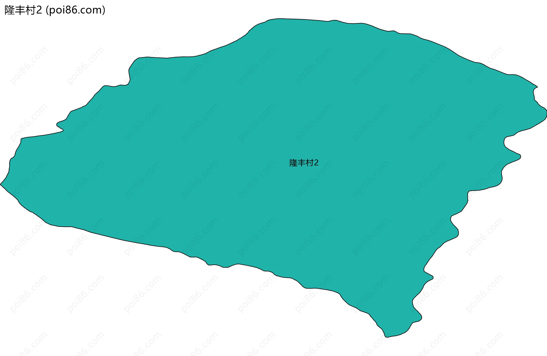 隆丰村2边界地图