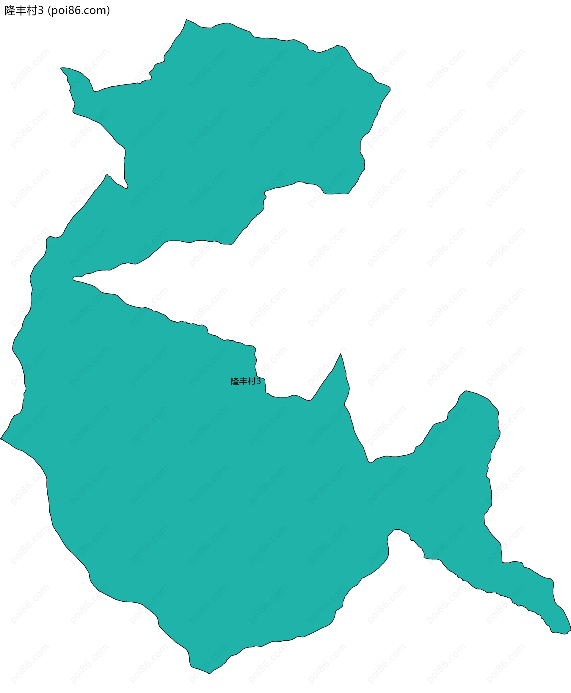 隆丰村3边界地图