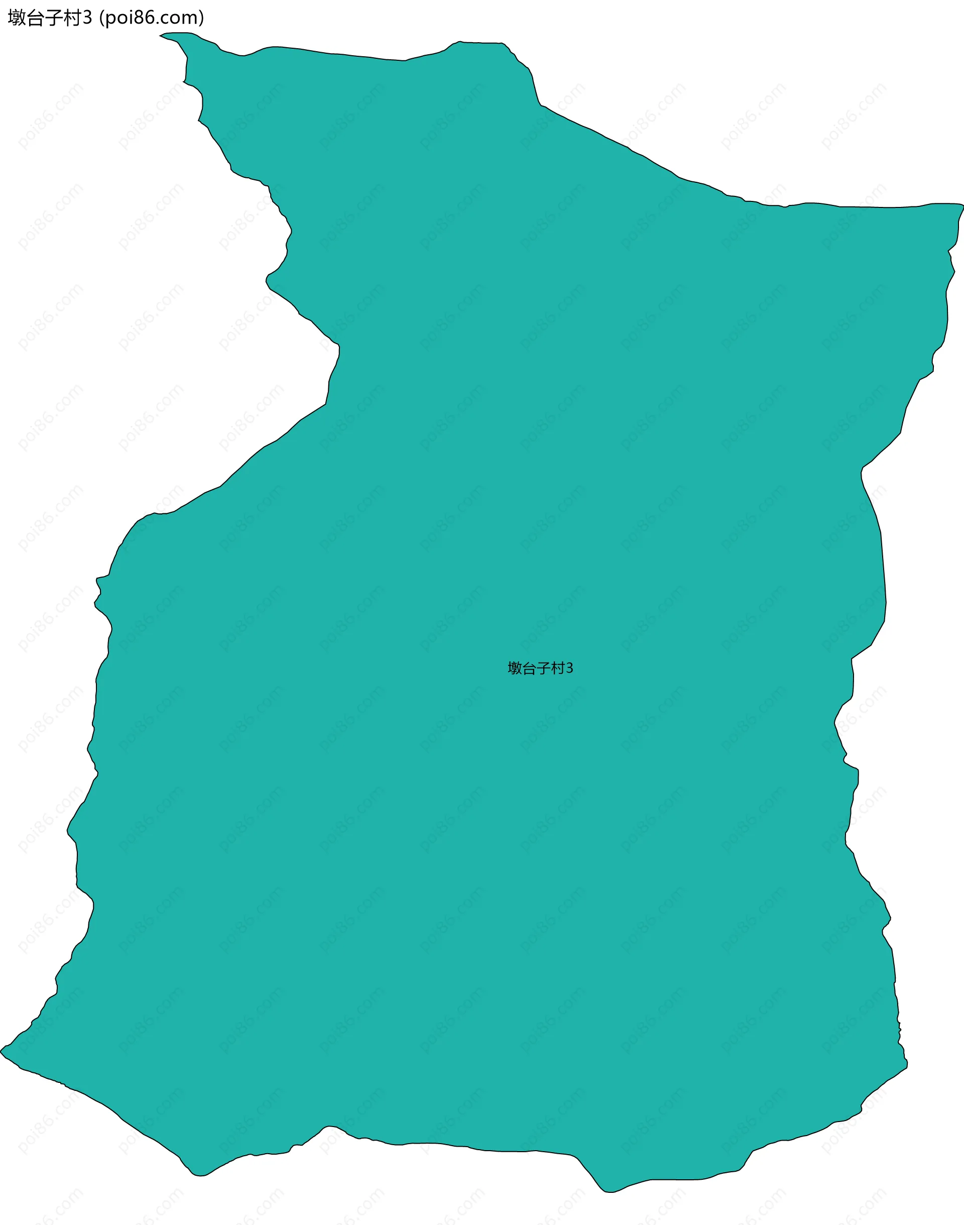 墩台子村3边界地图