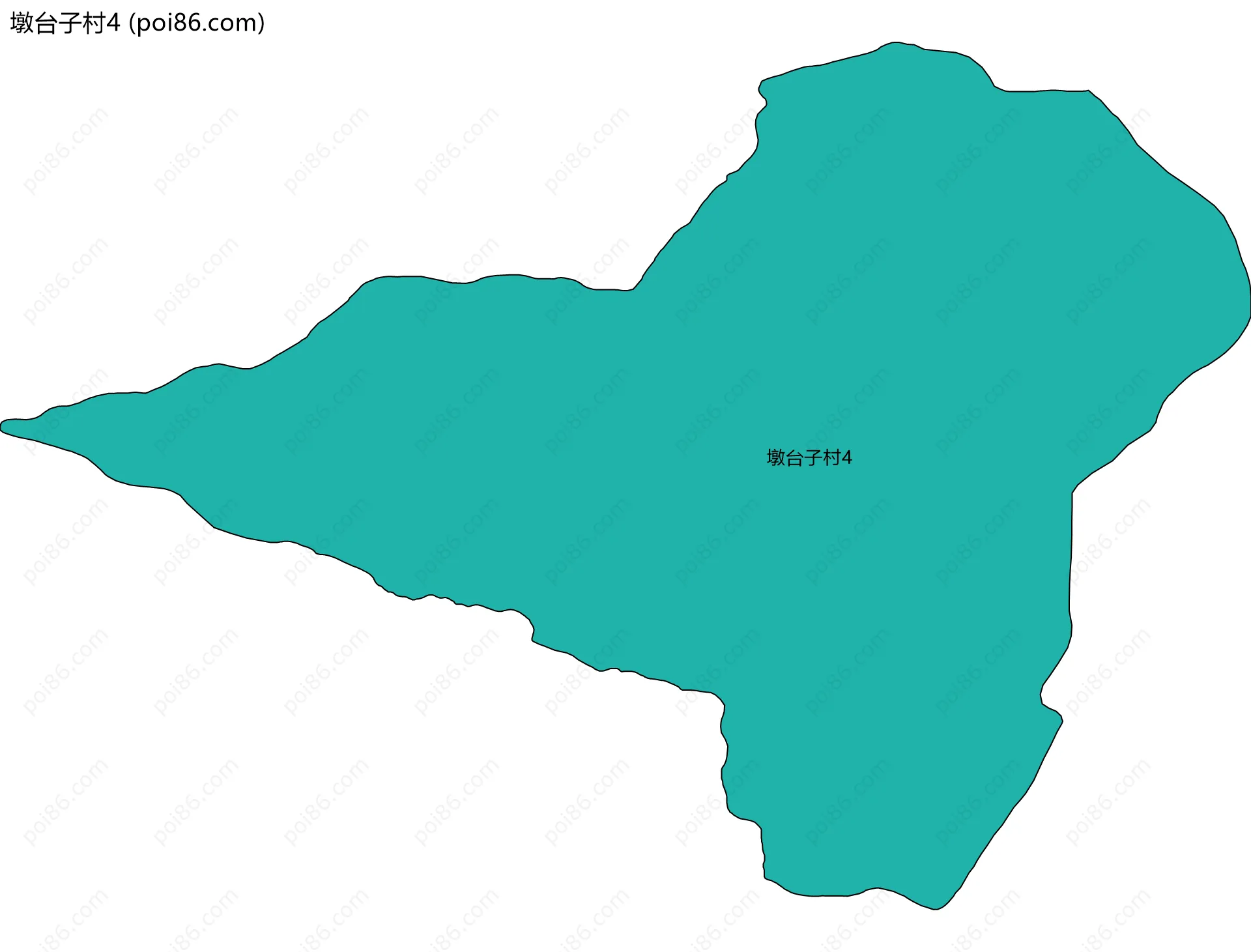 墩台子村4边界地图