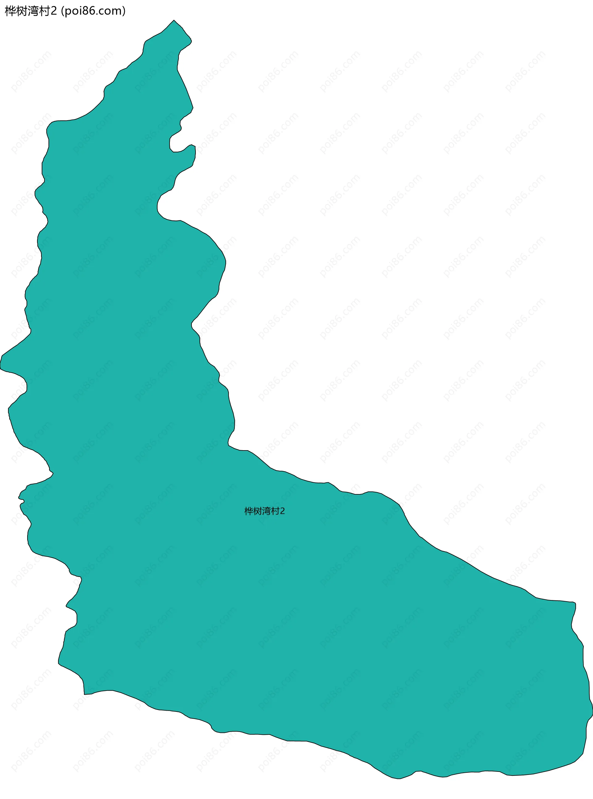 桦树湾村2边界地图