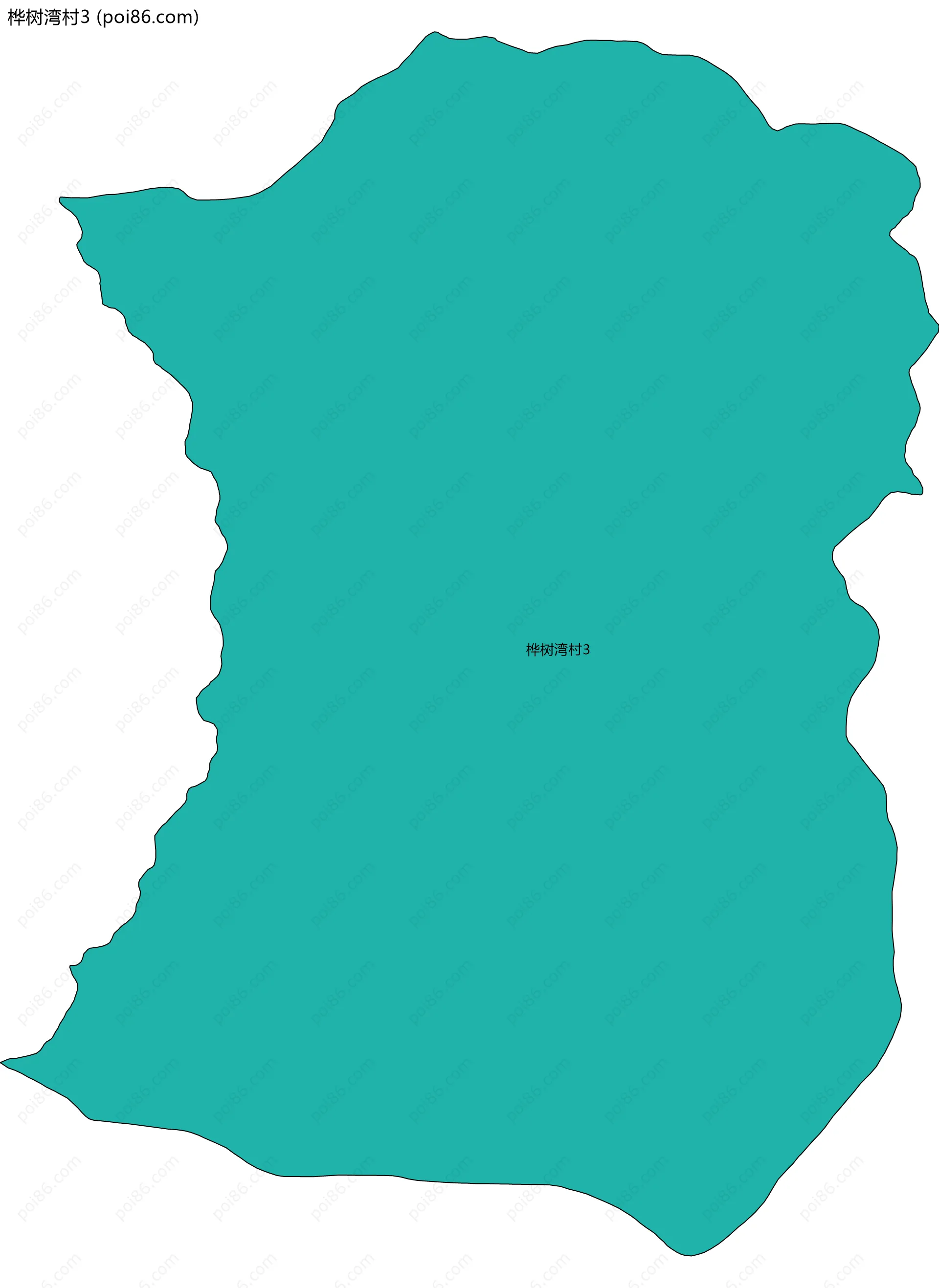 桦树湾村3边界地图