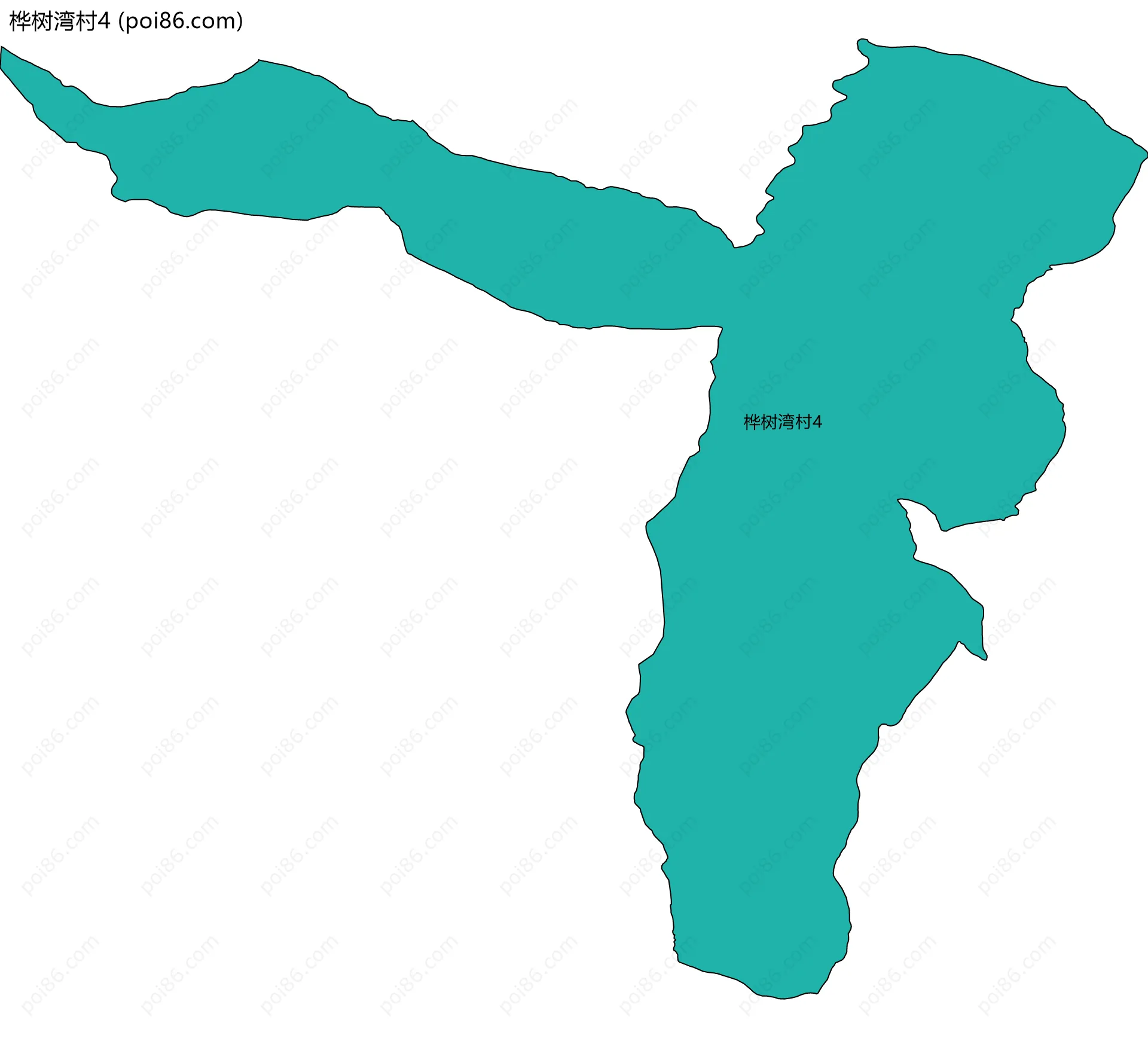 桦树湾村4边界地图