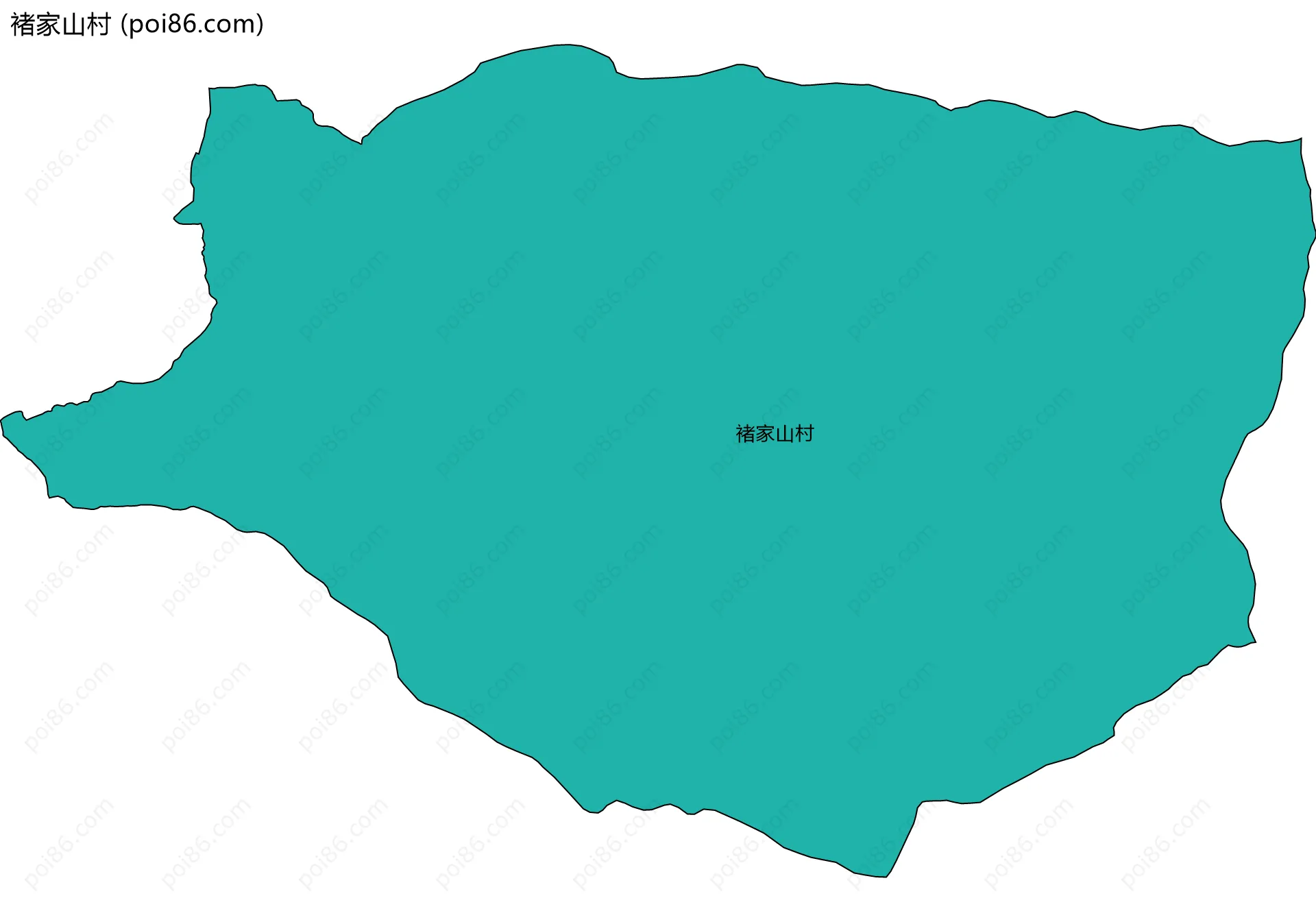 褚家山村边界地图