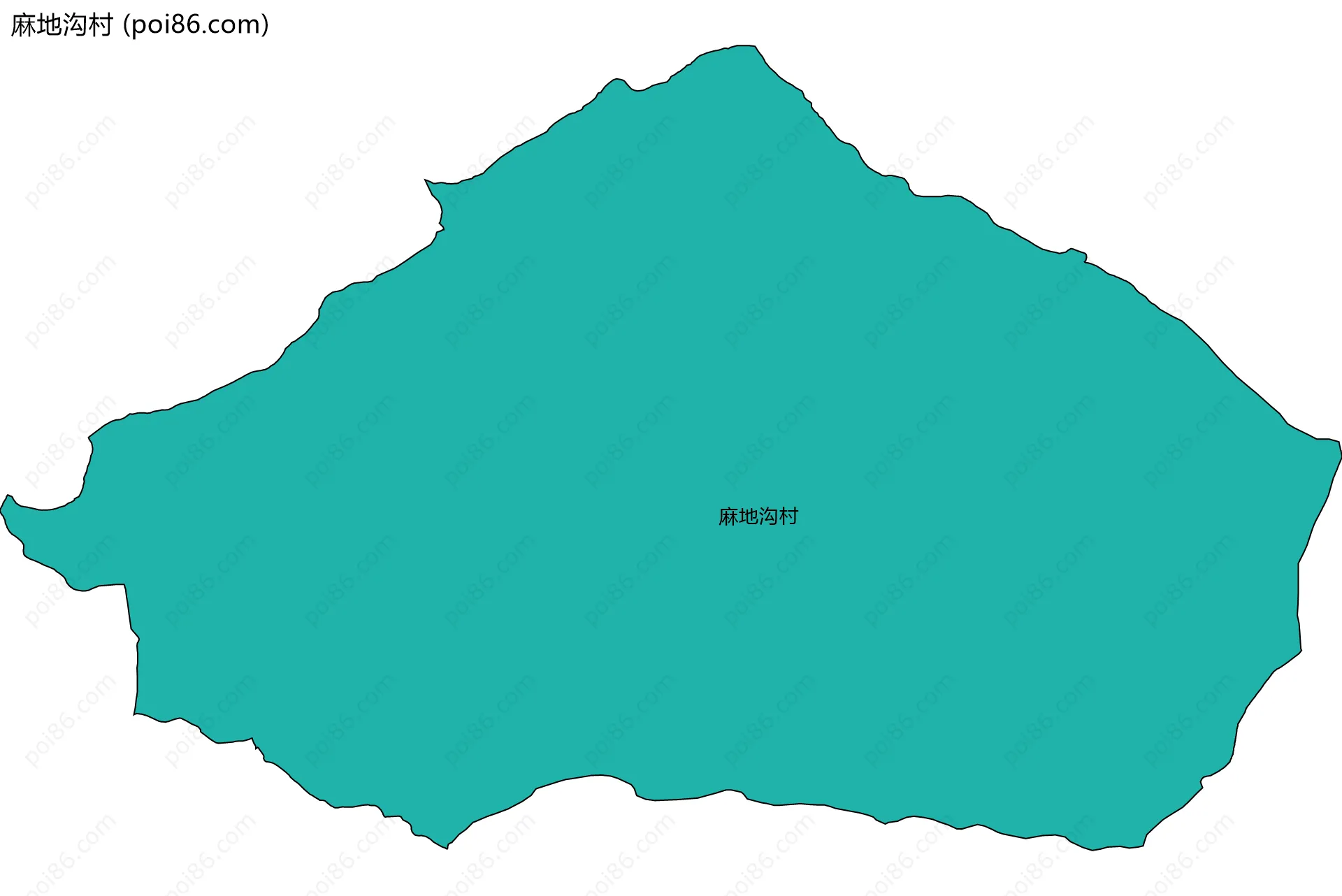 麻地沟村边界地图