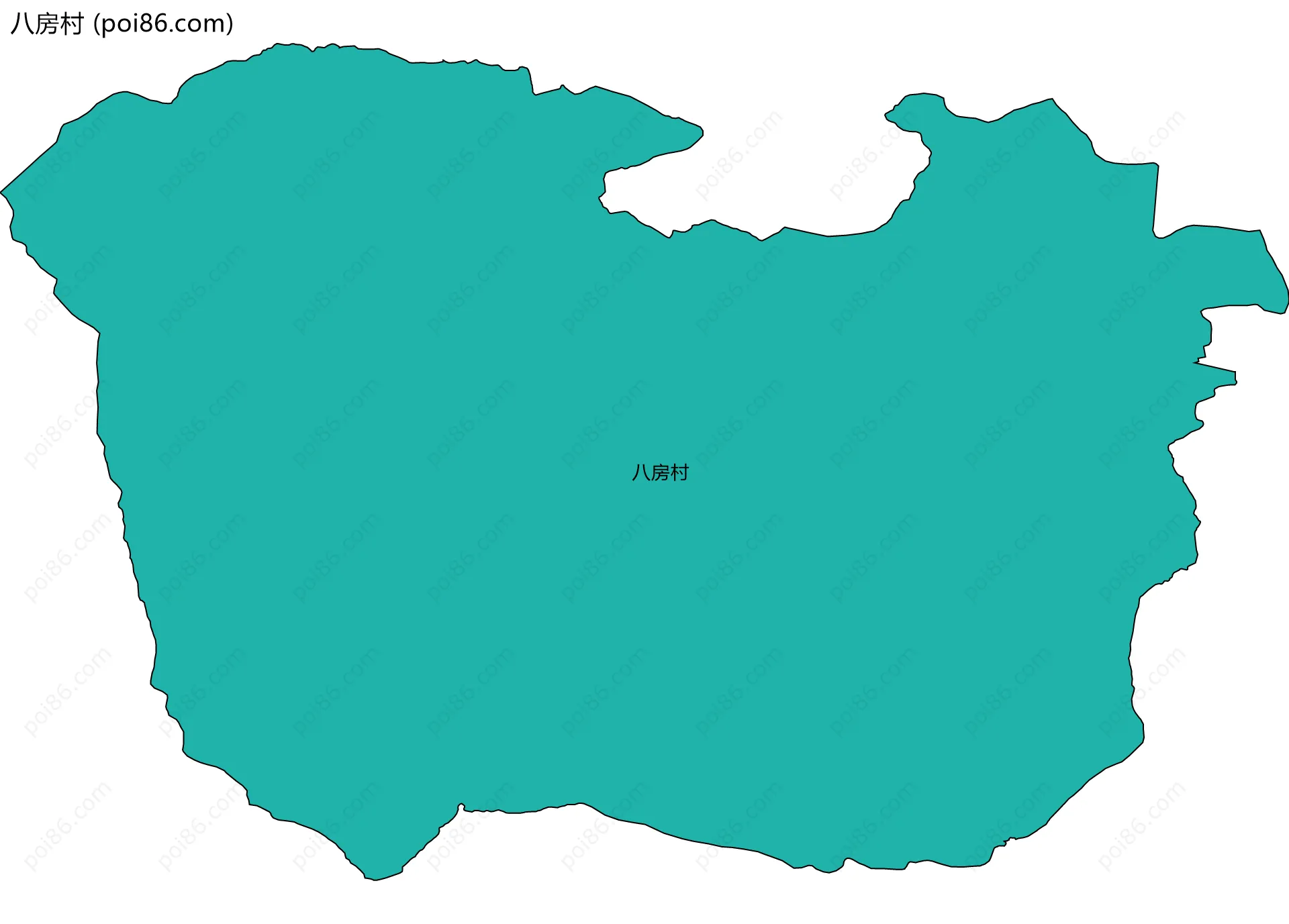 八房村边界地图