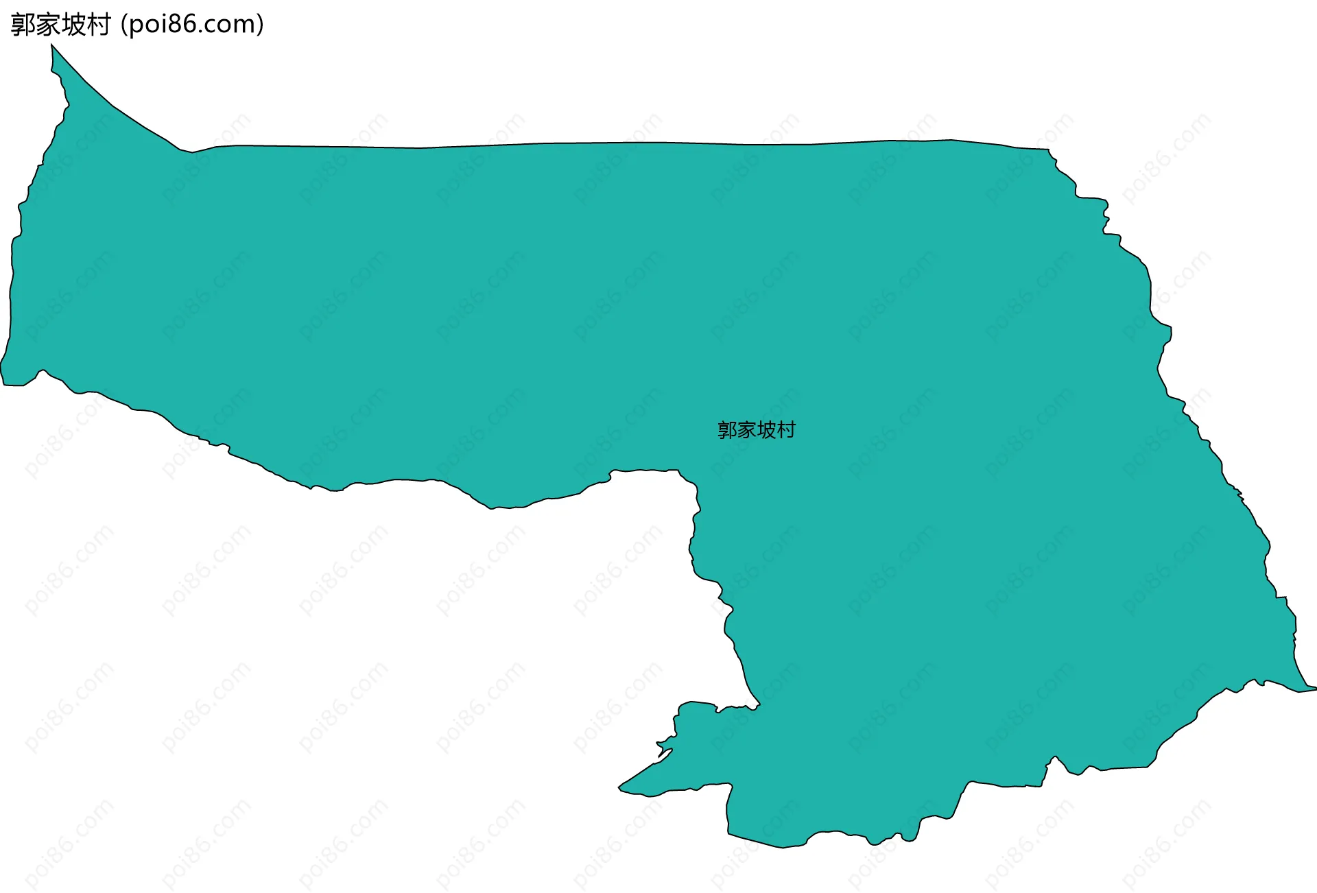 郭家坡村边界地图