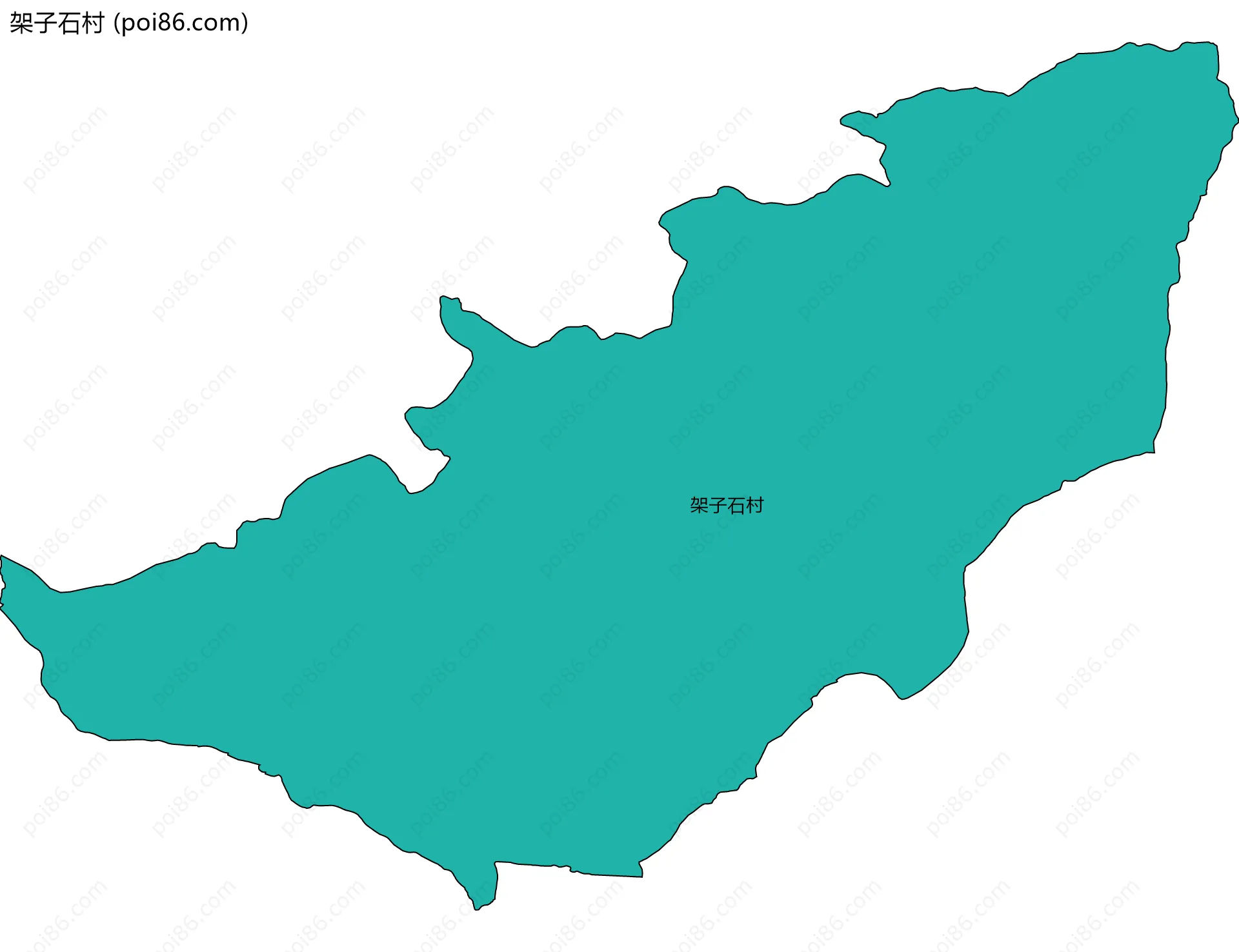 架子石村边界地图