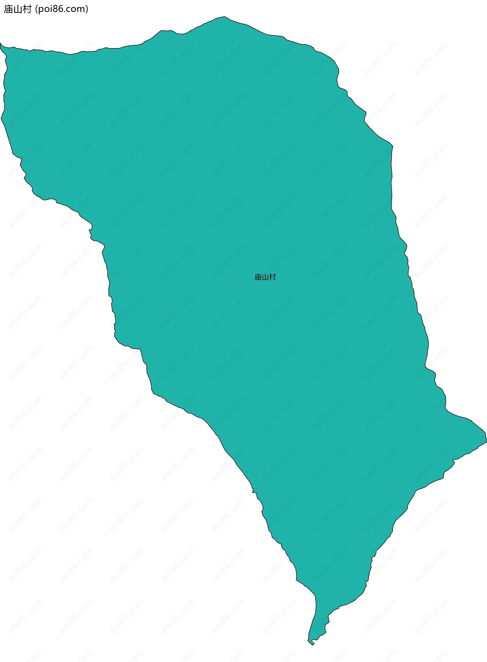 庙山村边界地图