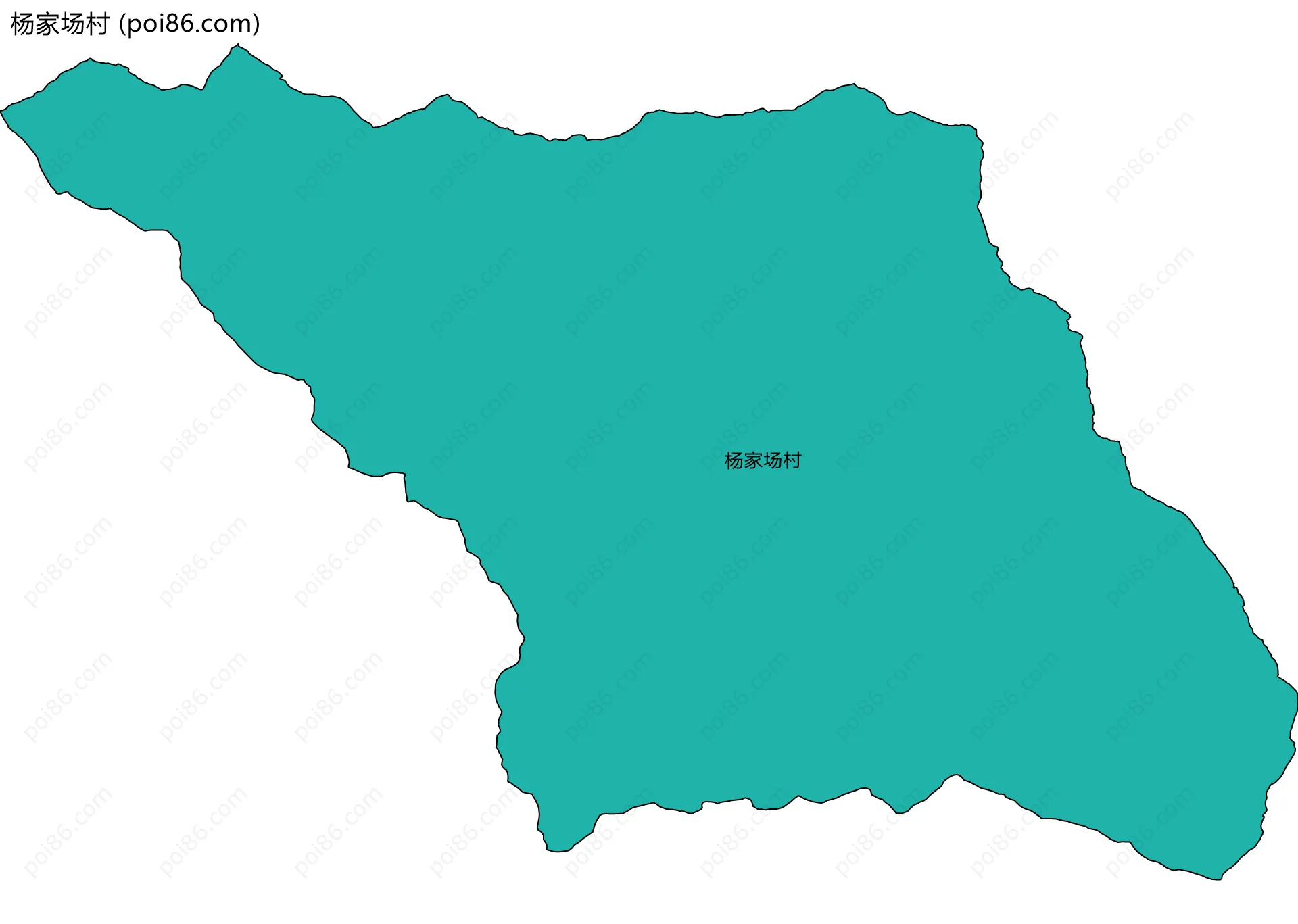 杨家场村边界地图