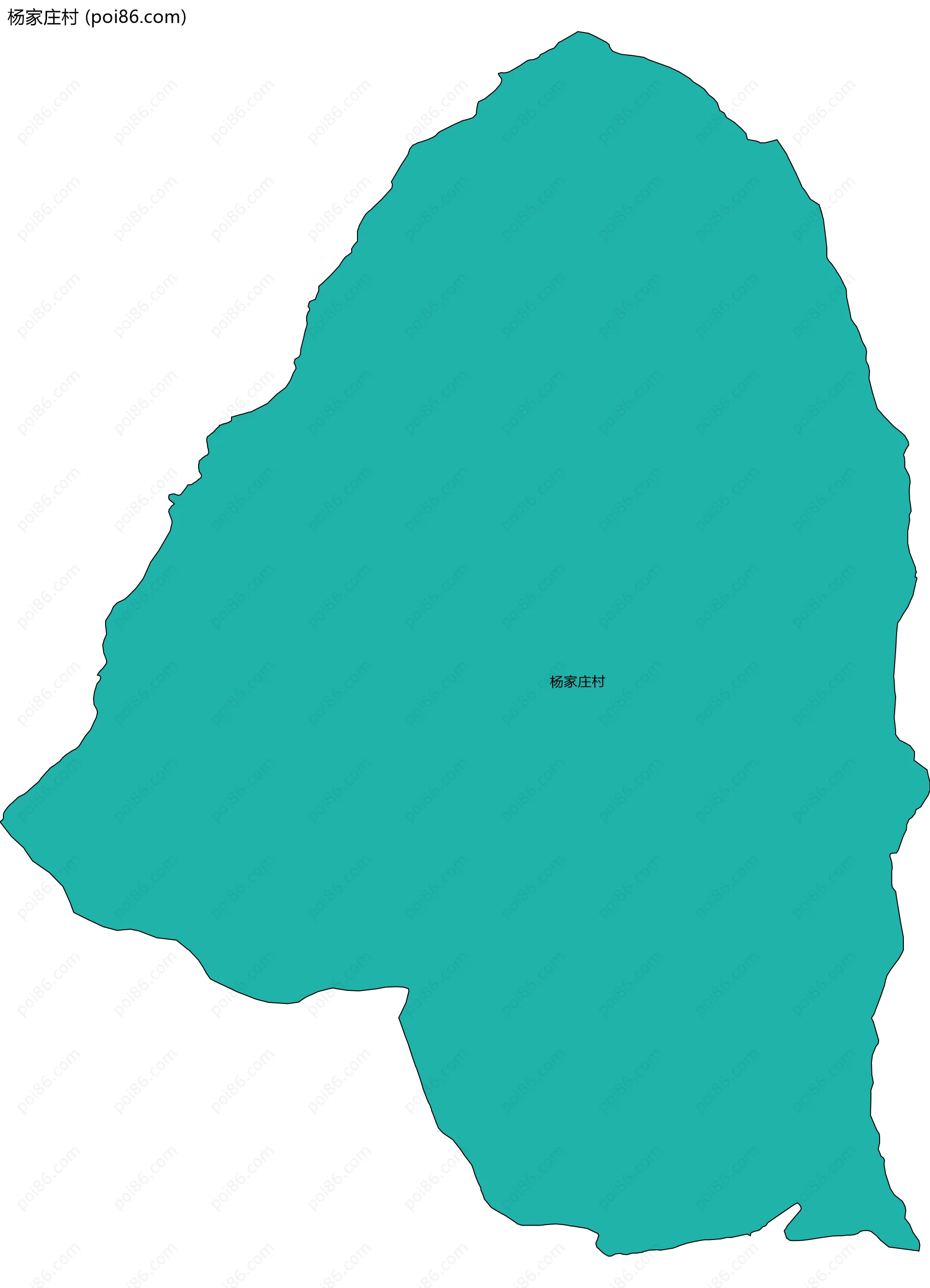 杨家庄村边界地图