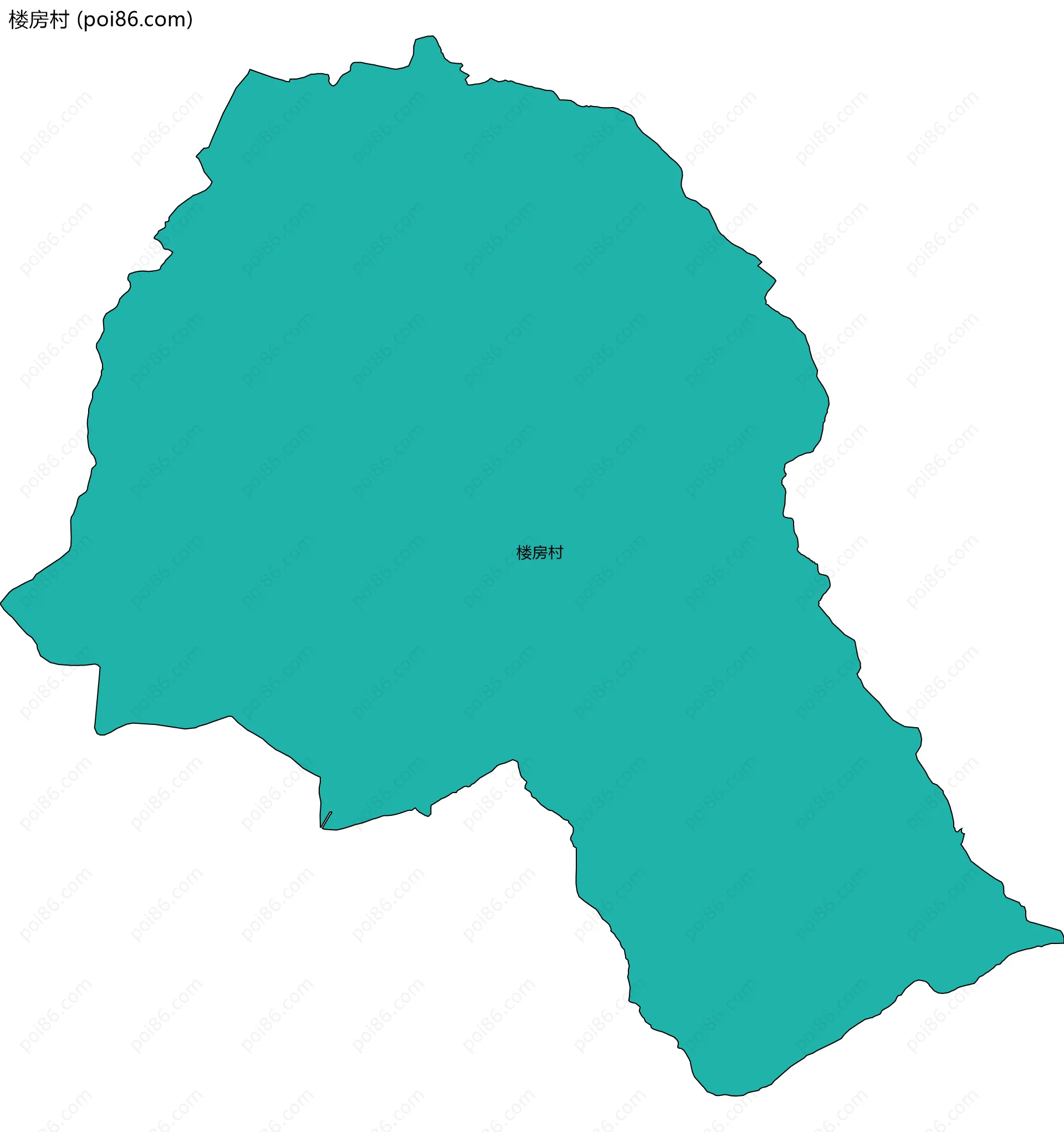 楼房村边界地图