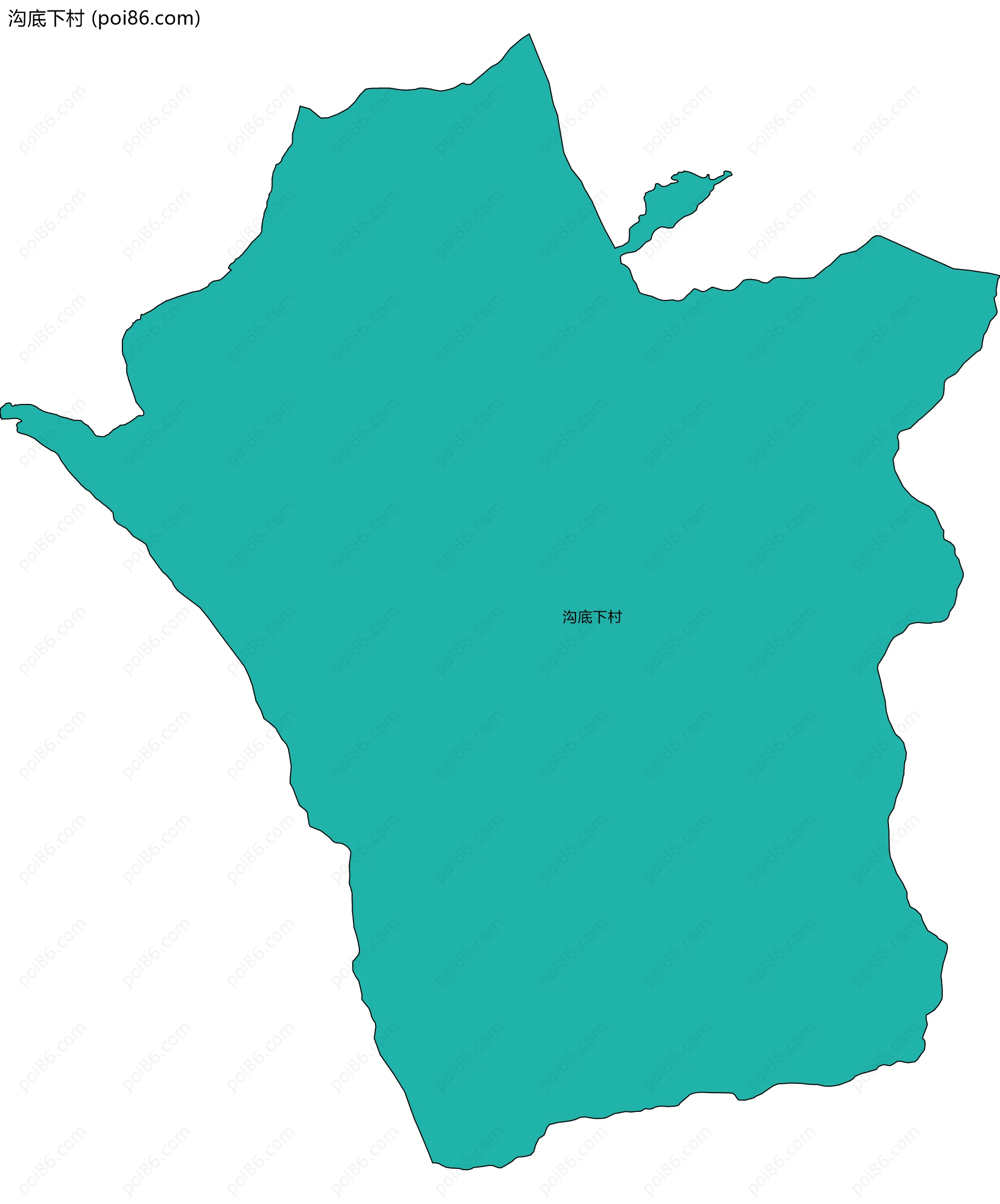 沟底下村边界地图