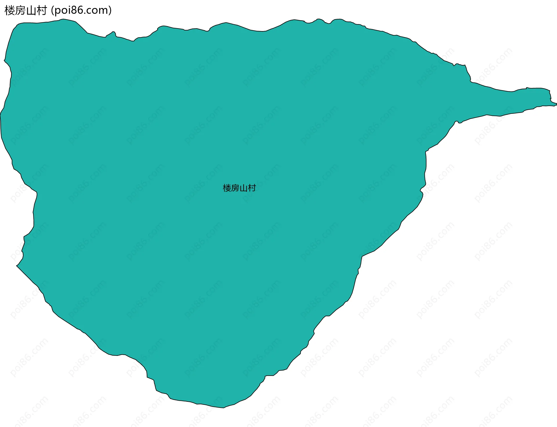 楼房山村边界地图