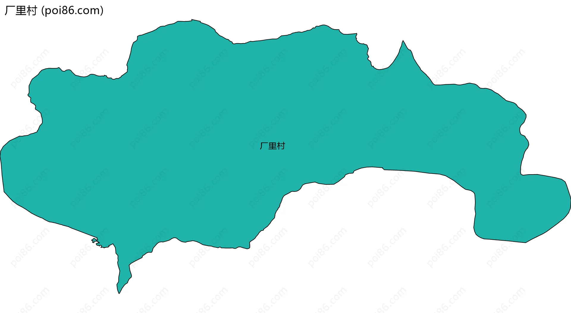 厂里村边界地图